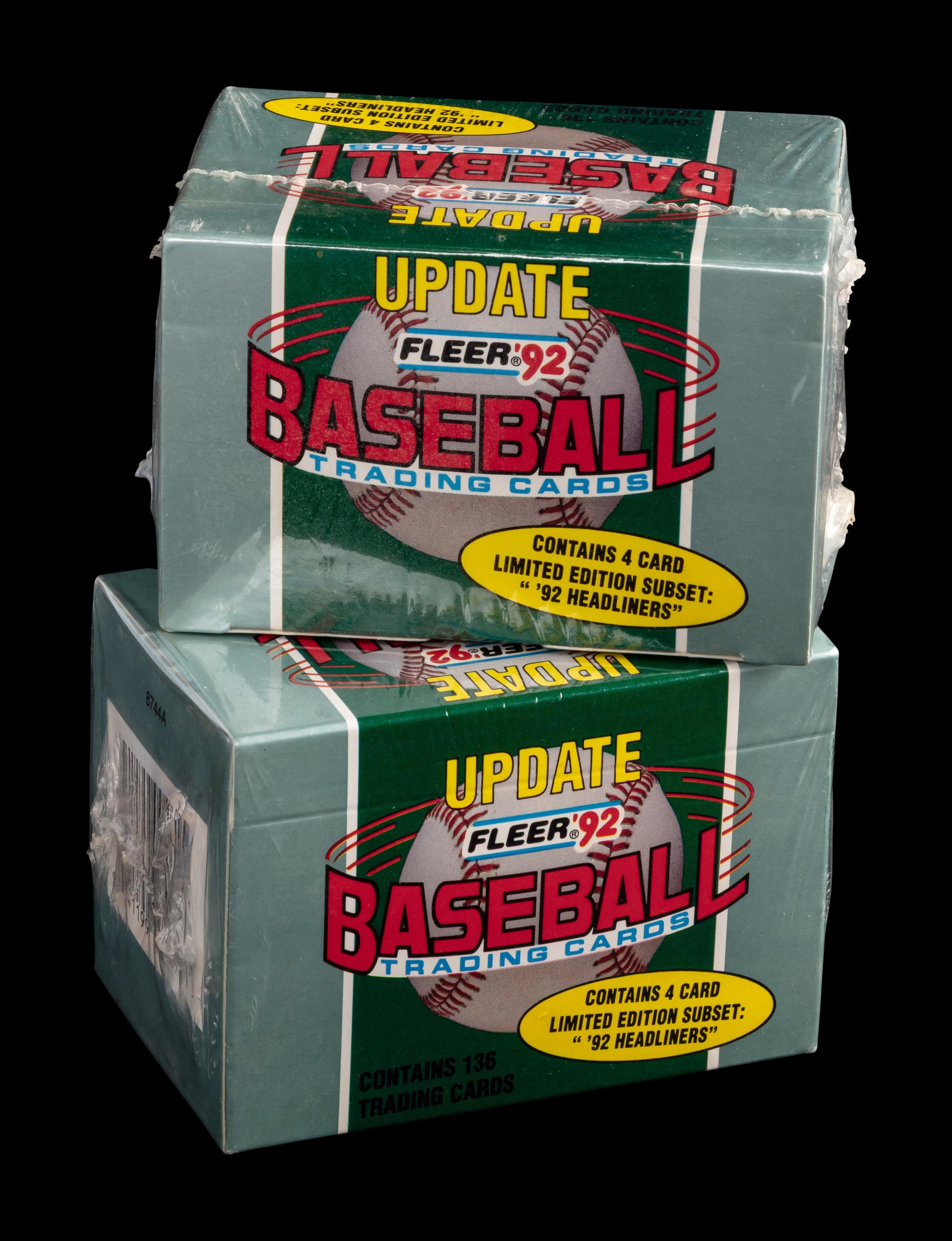 A Group of Two 1992 Fleer Update Baseball Card Sets (Mike Piazza Rookie Cards)