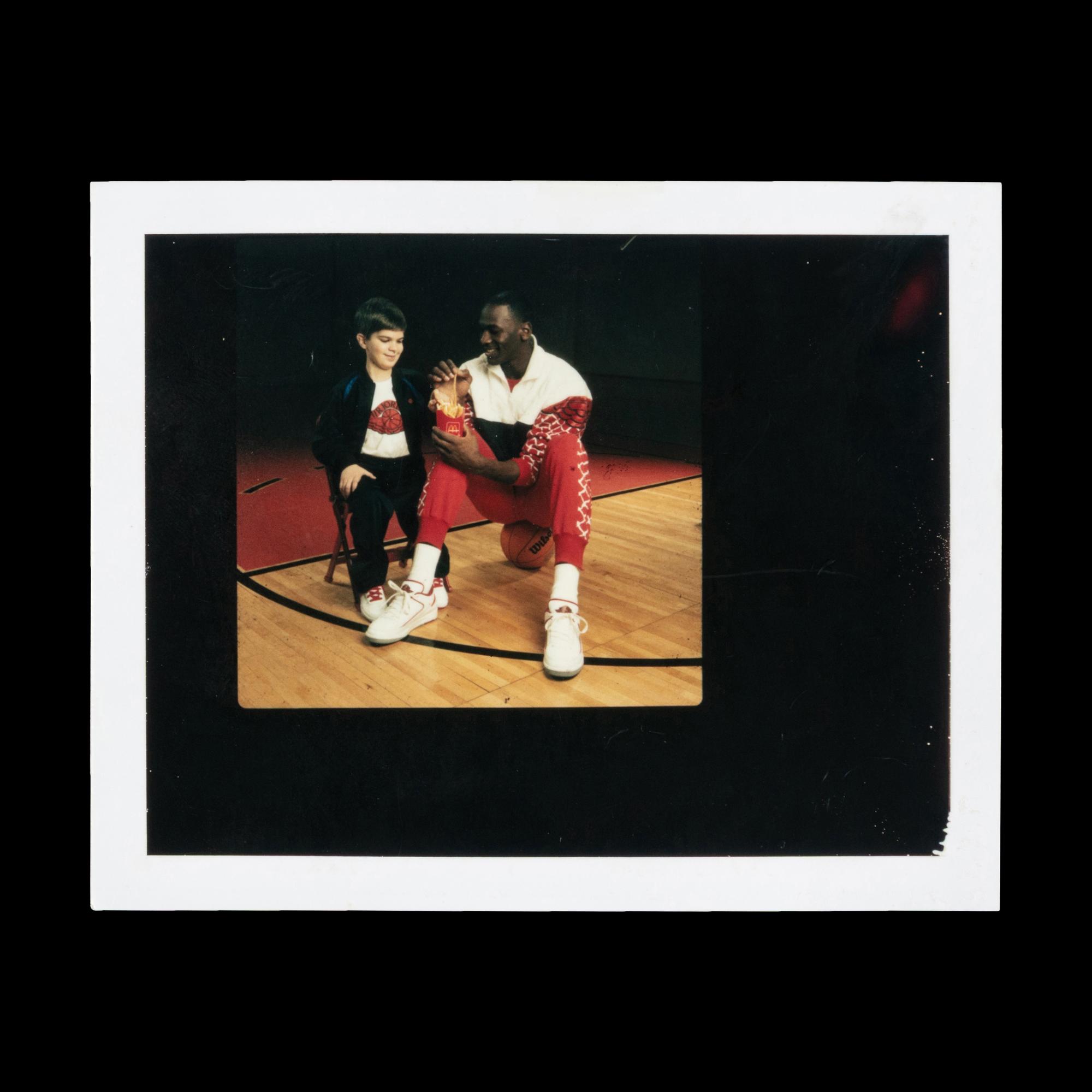 A Michael Jordan Signed Autograph Original Jean Moss Polaroid Proof for McDonalds Acclaimed 1987 Muscular Dystrophy Advertisement (Beckett Authentication Services, Moss Family Letter)
