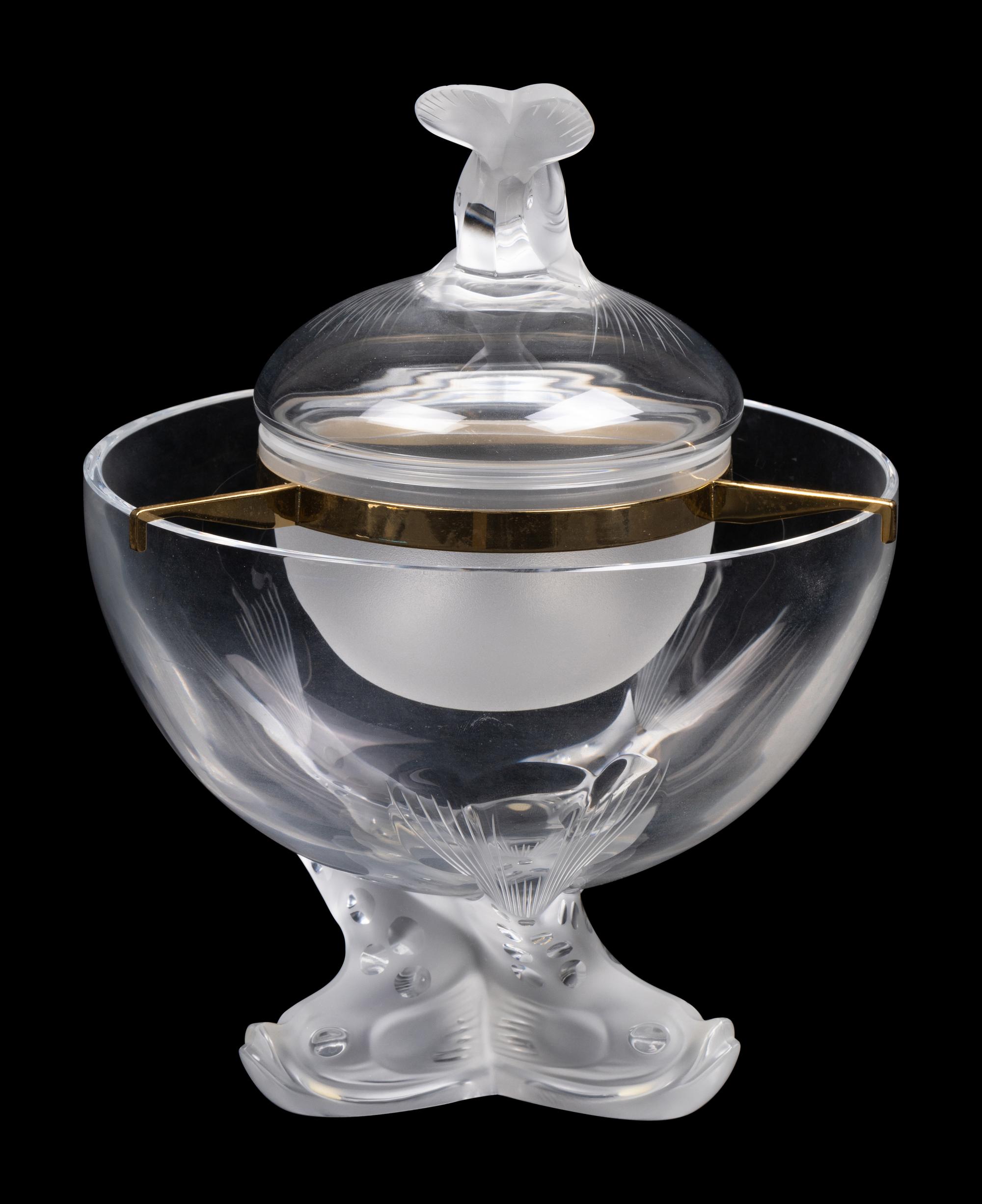 A Lalique Igor Caviar Server