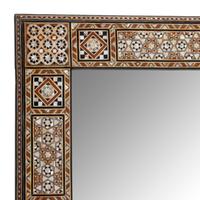 A Pair of Large Moorish Style Marquetry Mirrors