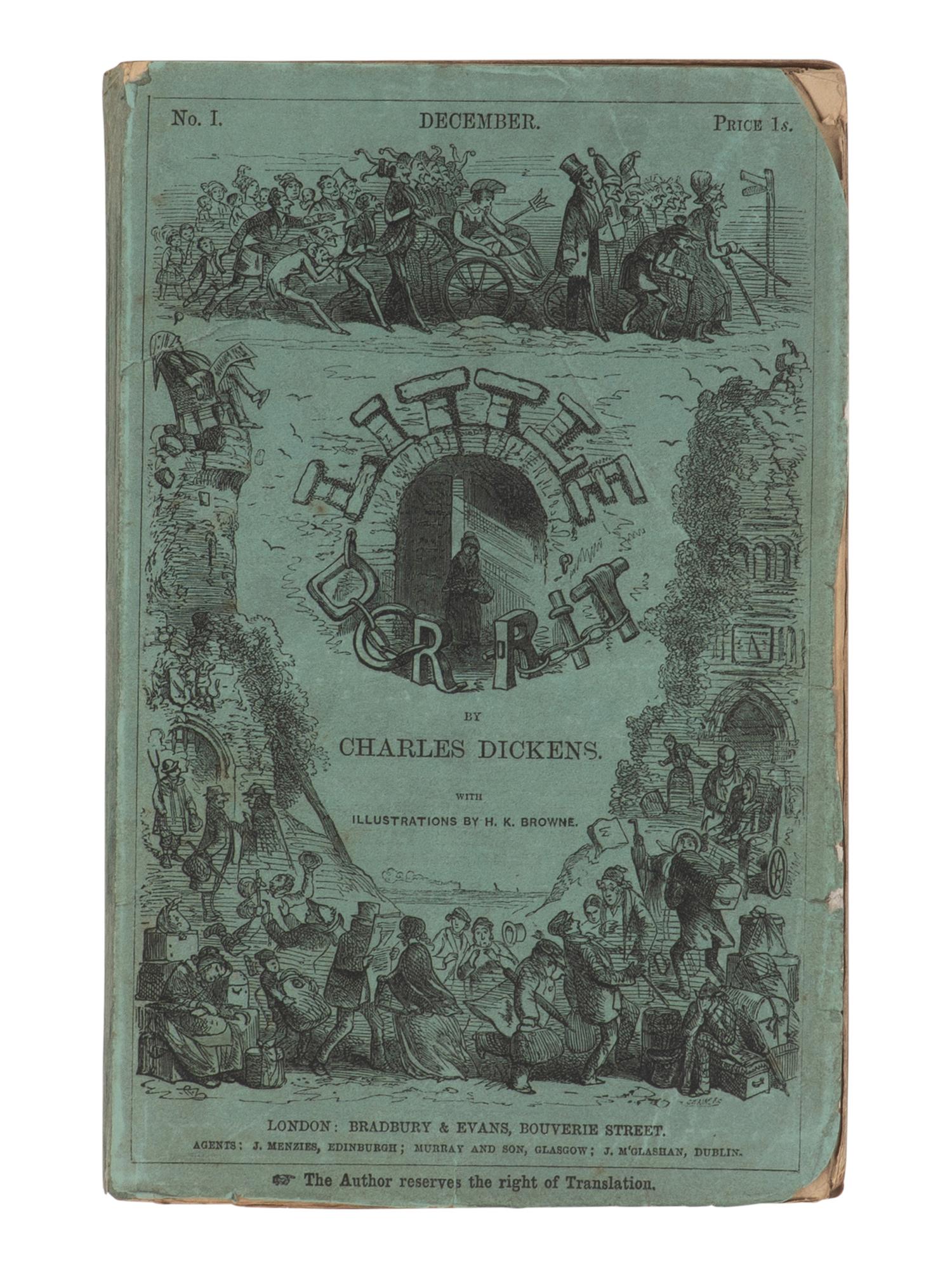 Dickens, Charles (1812-1870). A group of 5 first editions, in original monthly parts, comprising: