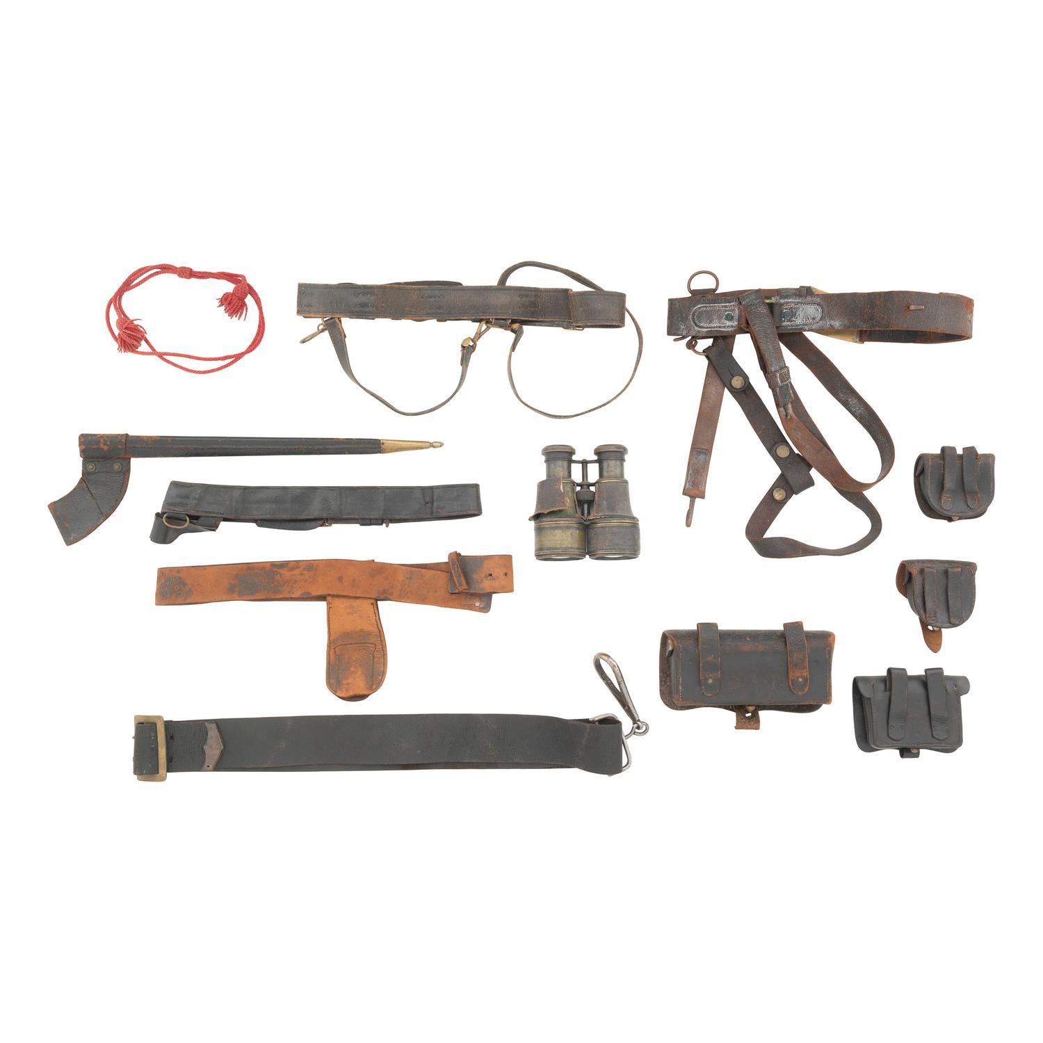 Large Group of Mostly Civil War Era Leather Accoutrements & Field Gear