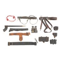 Large Group of Mostly Civil War Era Leather Accoutrements & Field Gear
