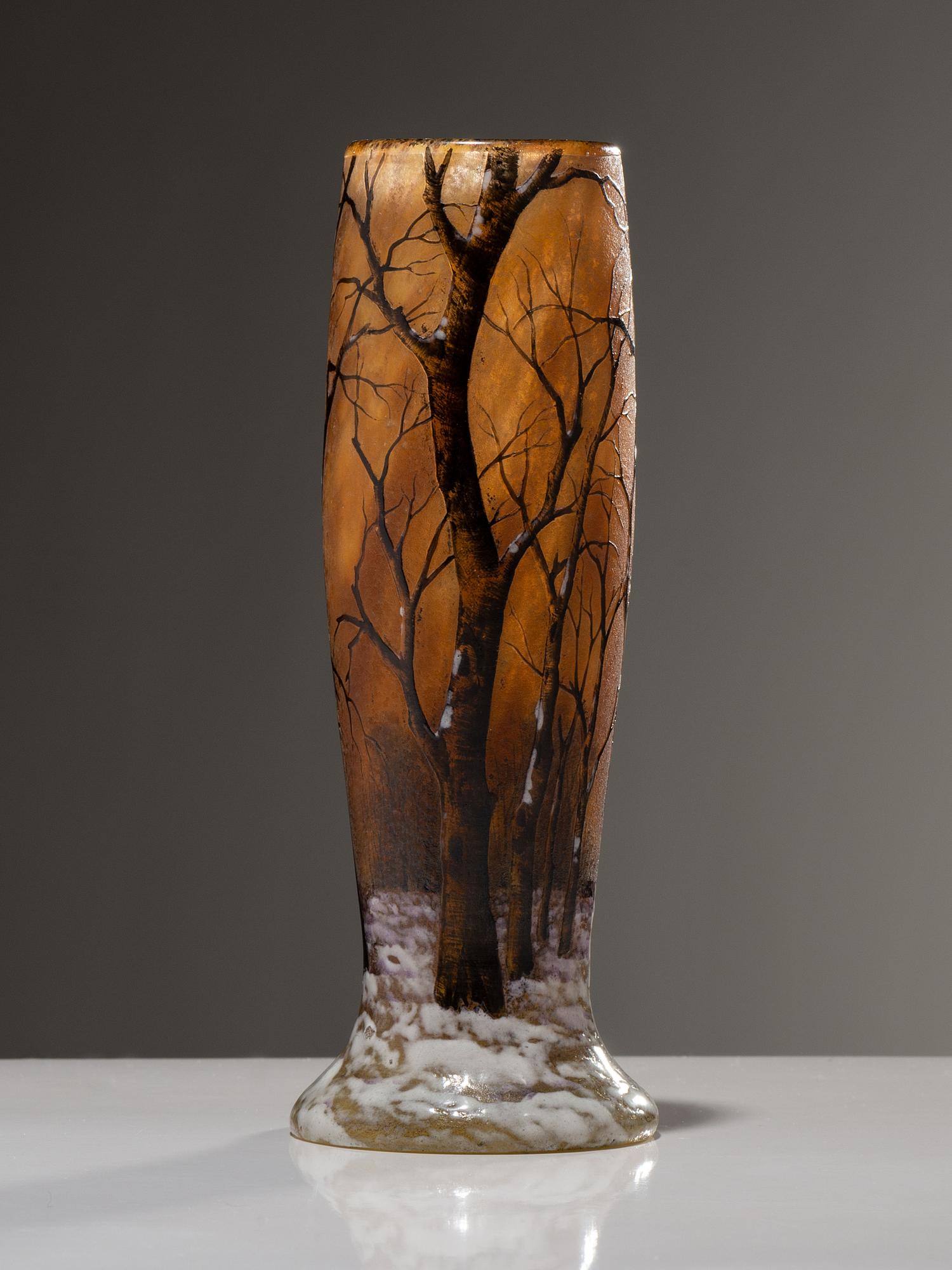 Winter Scene Vase