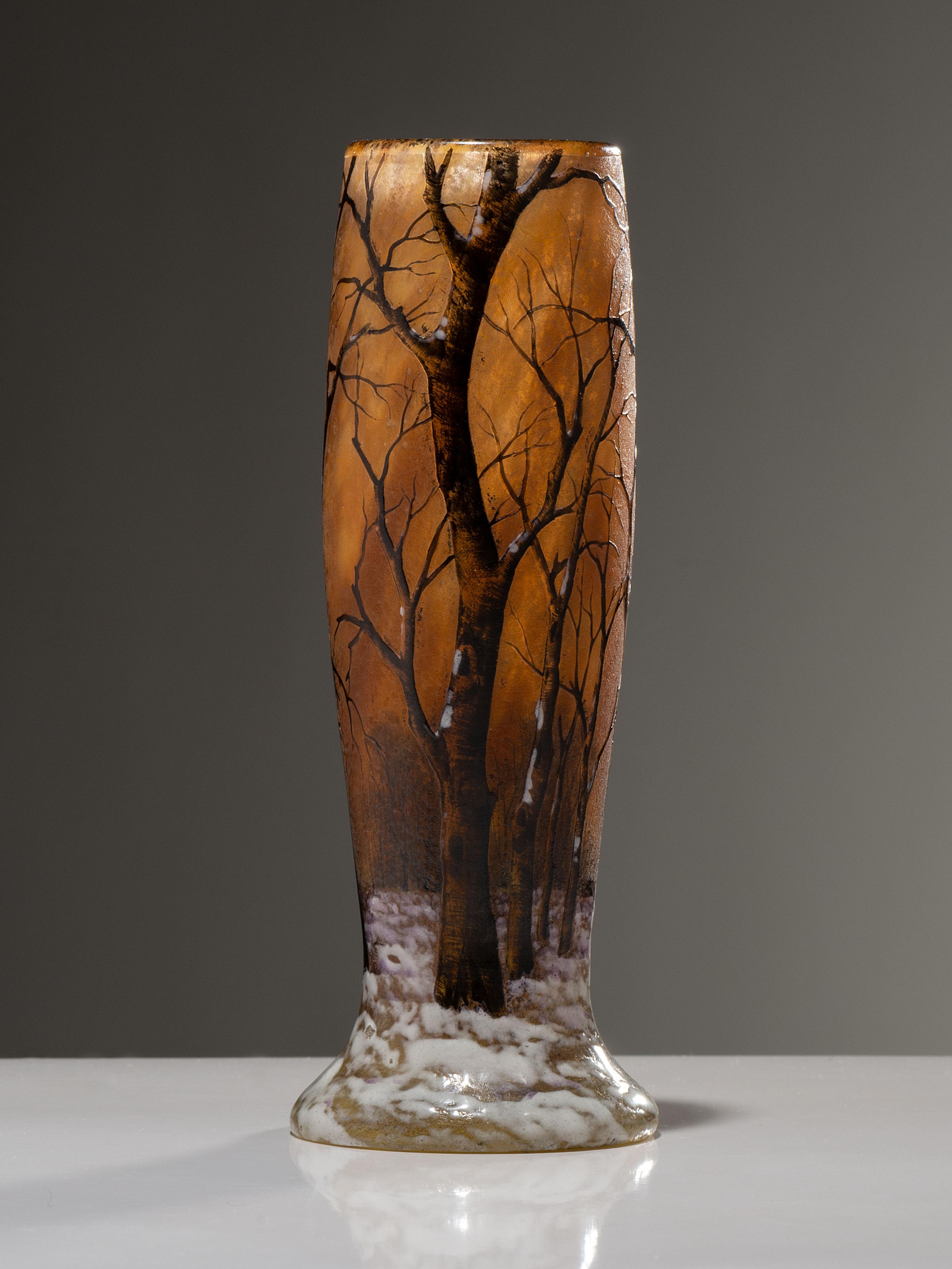 Winter Scene Vase