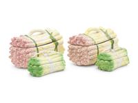 Four Ceramic Covered Vegetable Servers