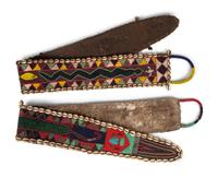 Yoruba Beaded Diviner's Hanging Panel and Beaded Purses