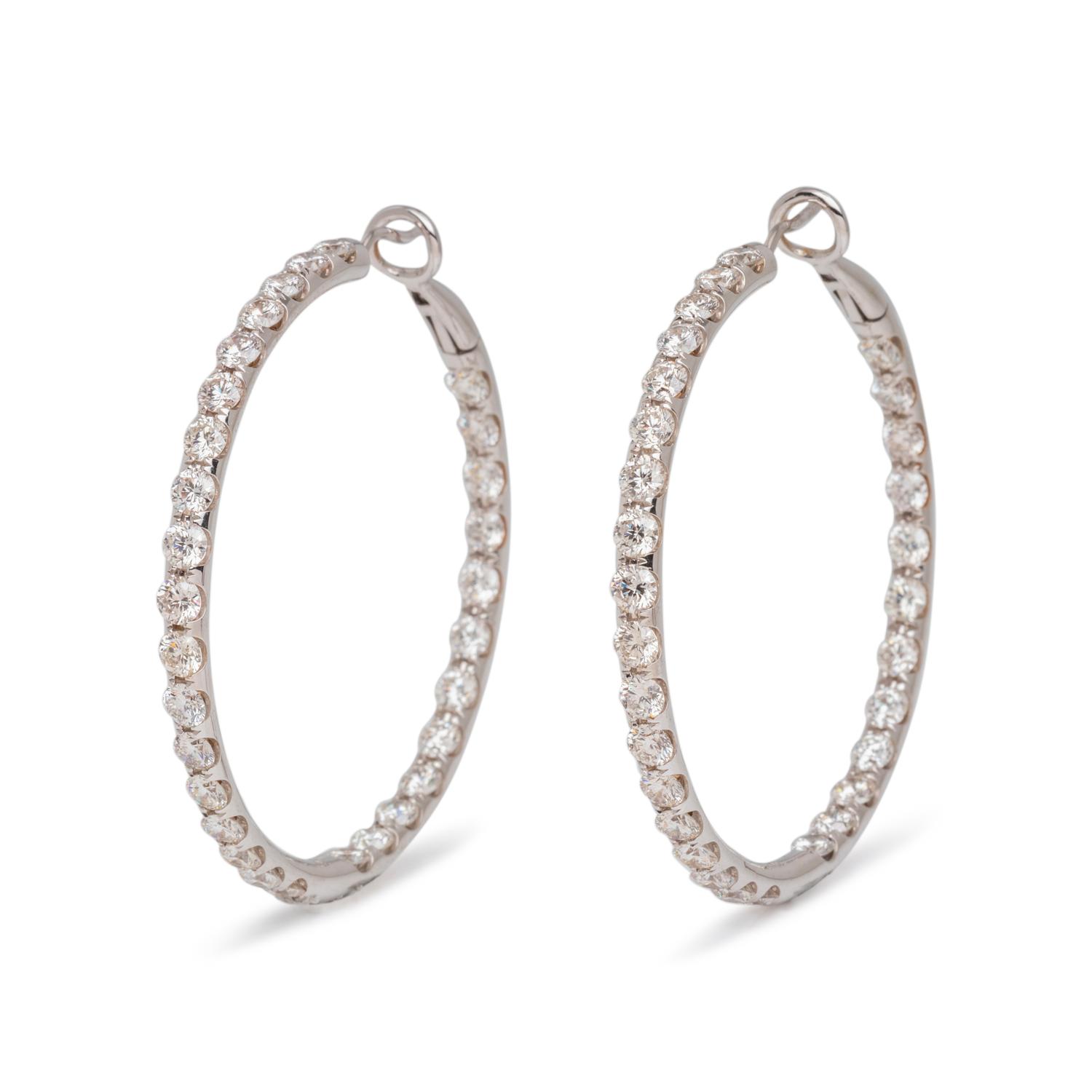 DIAMOND HOOP EARRINGS