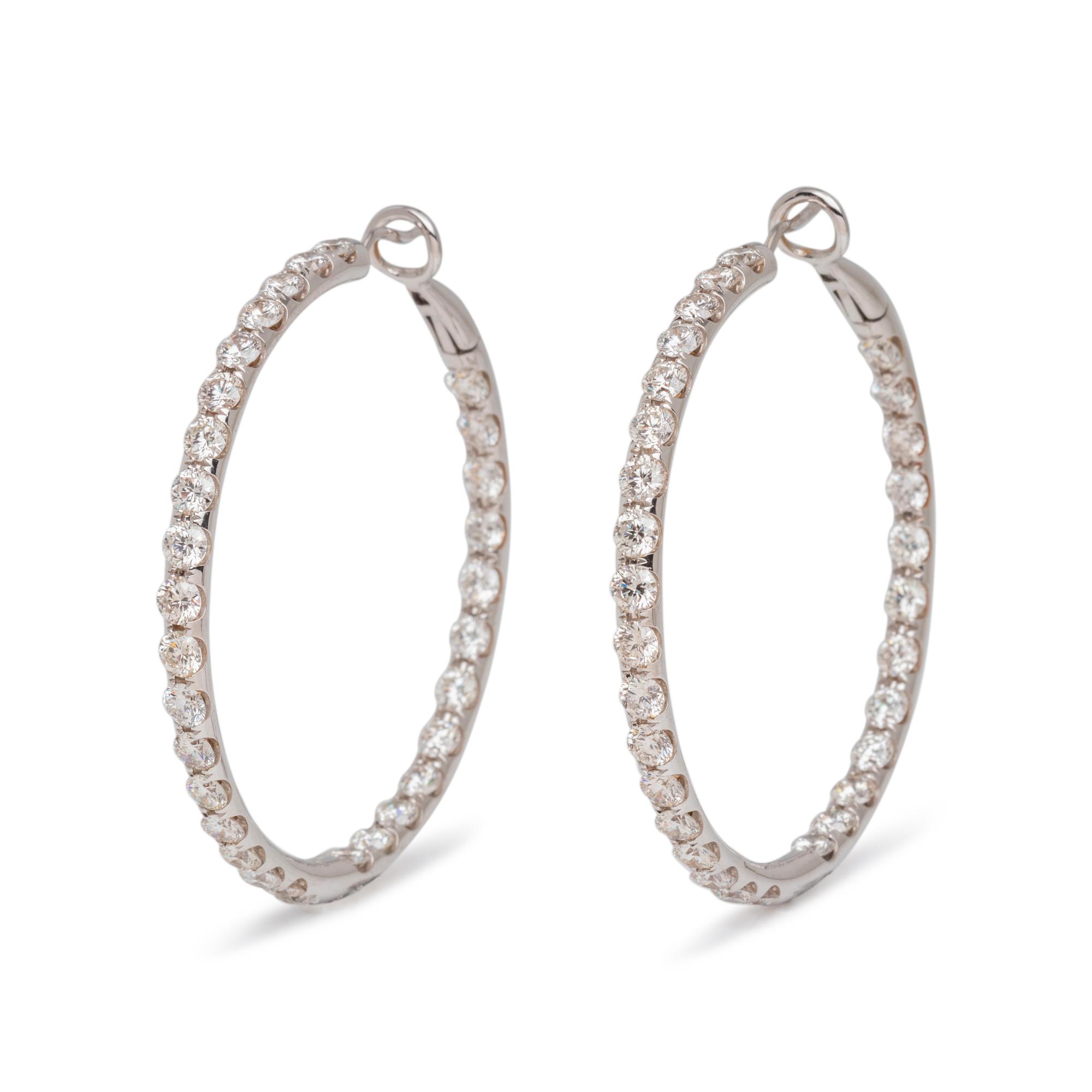 DIAMOND HOOP EARRINGS