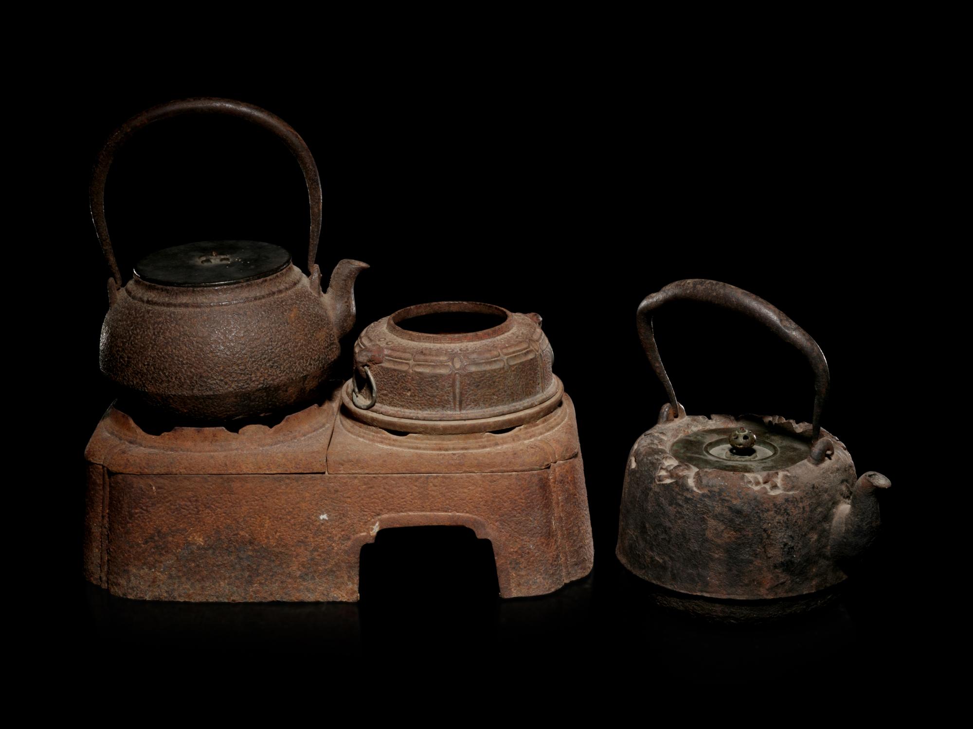 Five Japanese Cast Iron Tea Wares