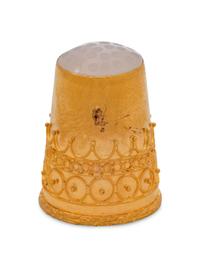 A Swedish 14-Karat Yellow Gold and Moonstone Thimble