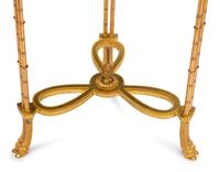 A Pair of Neoclassical Style Gilt Bronze and Marble Tables