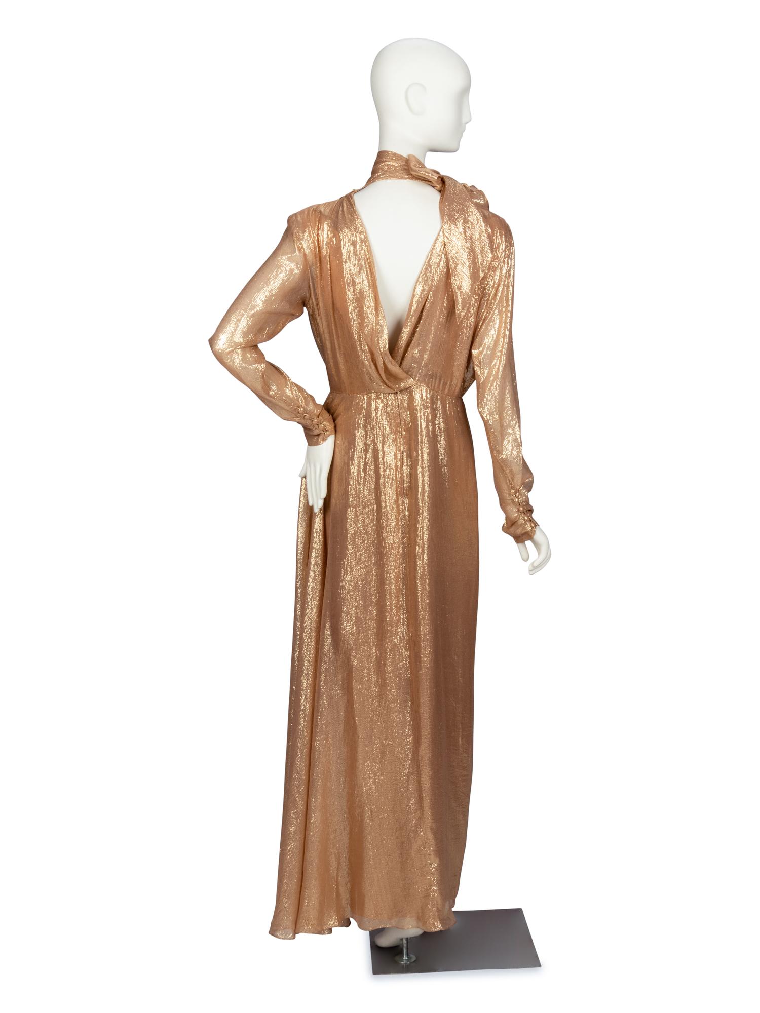 Bob Mackie, Gold Lamé Gown worn by Lucille Ball