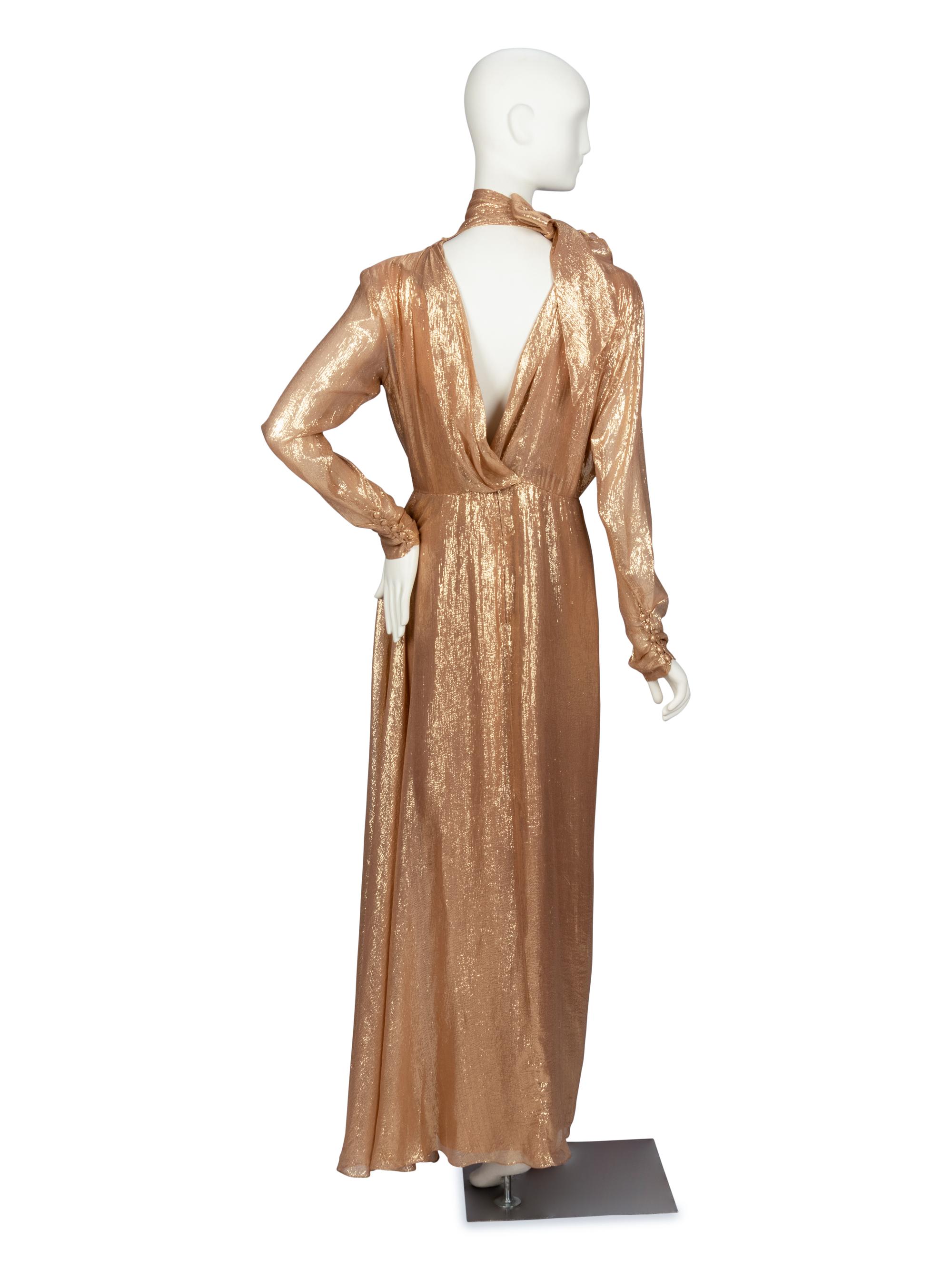 Bob Mackie, Gold Lamé Gown worn by Lucille Ball