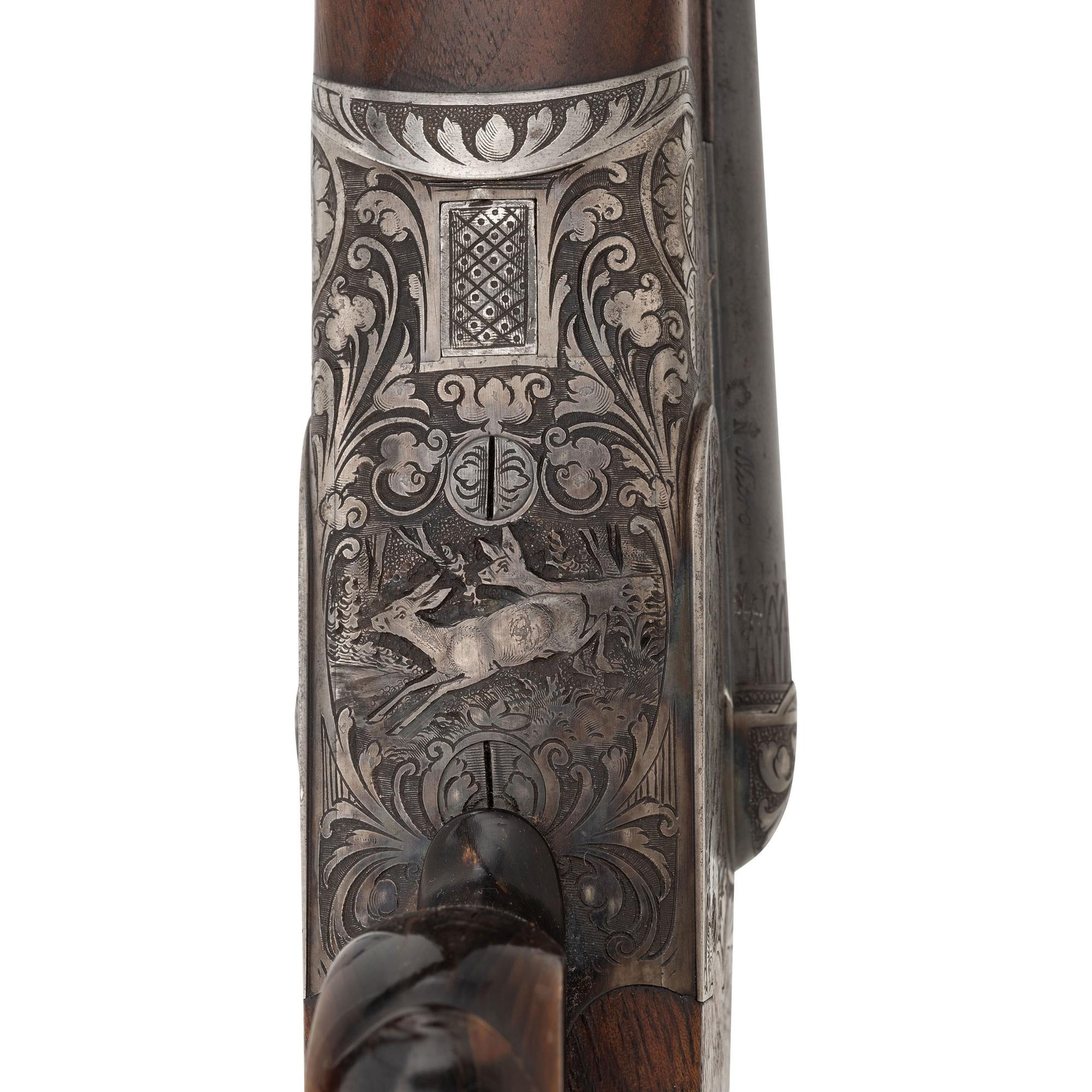 ** German SxS Boxlock Shotgun German Guild Gun