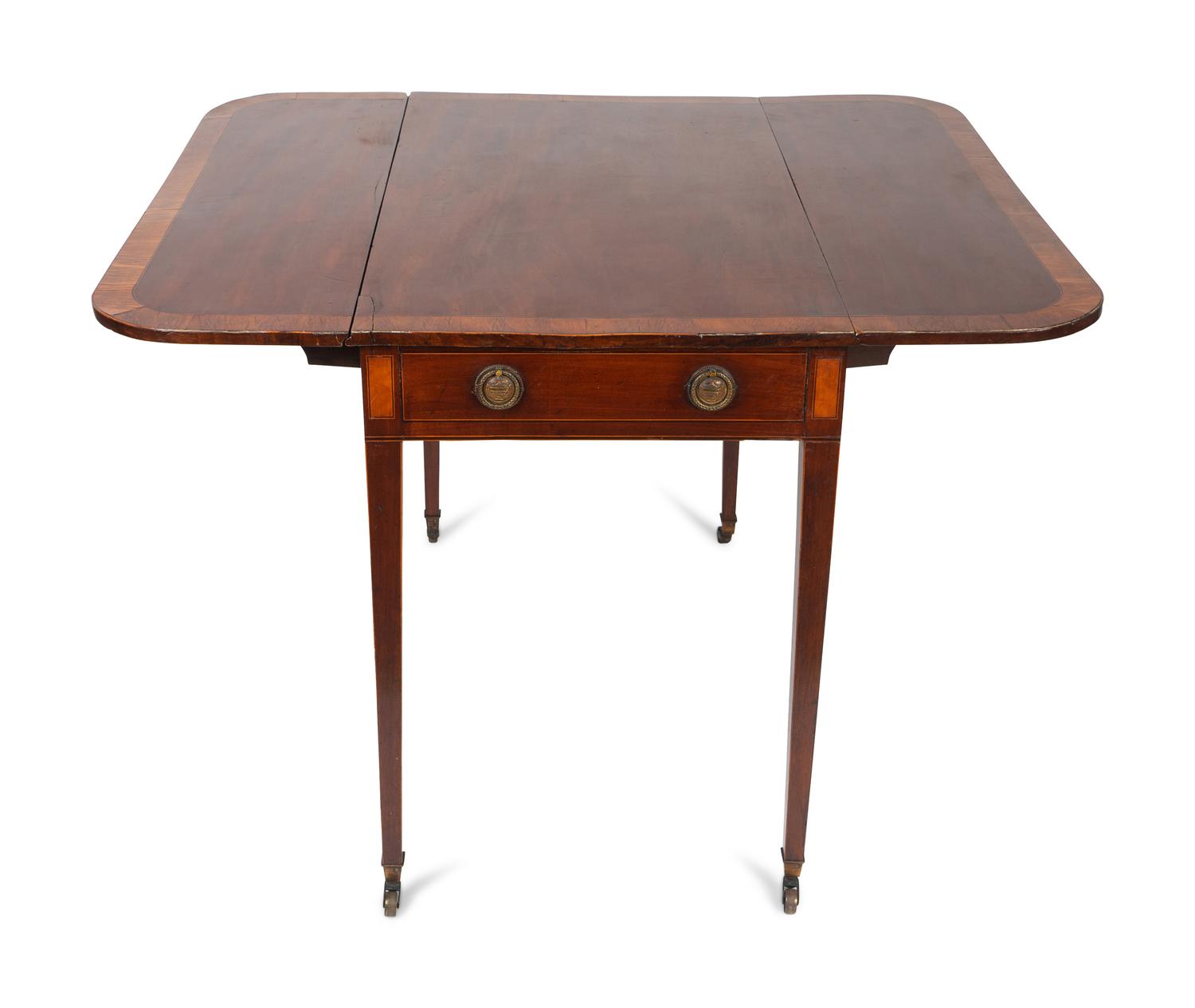 A Federal Style Inlaid Mahogany Pembroke Table — 19TH CENTURY