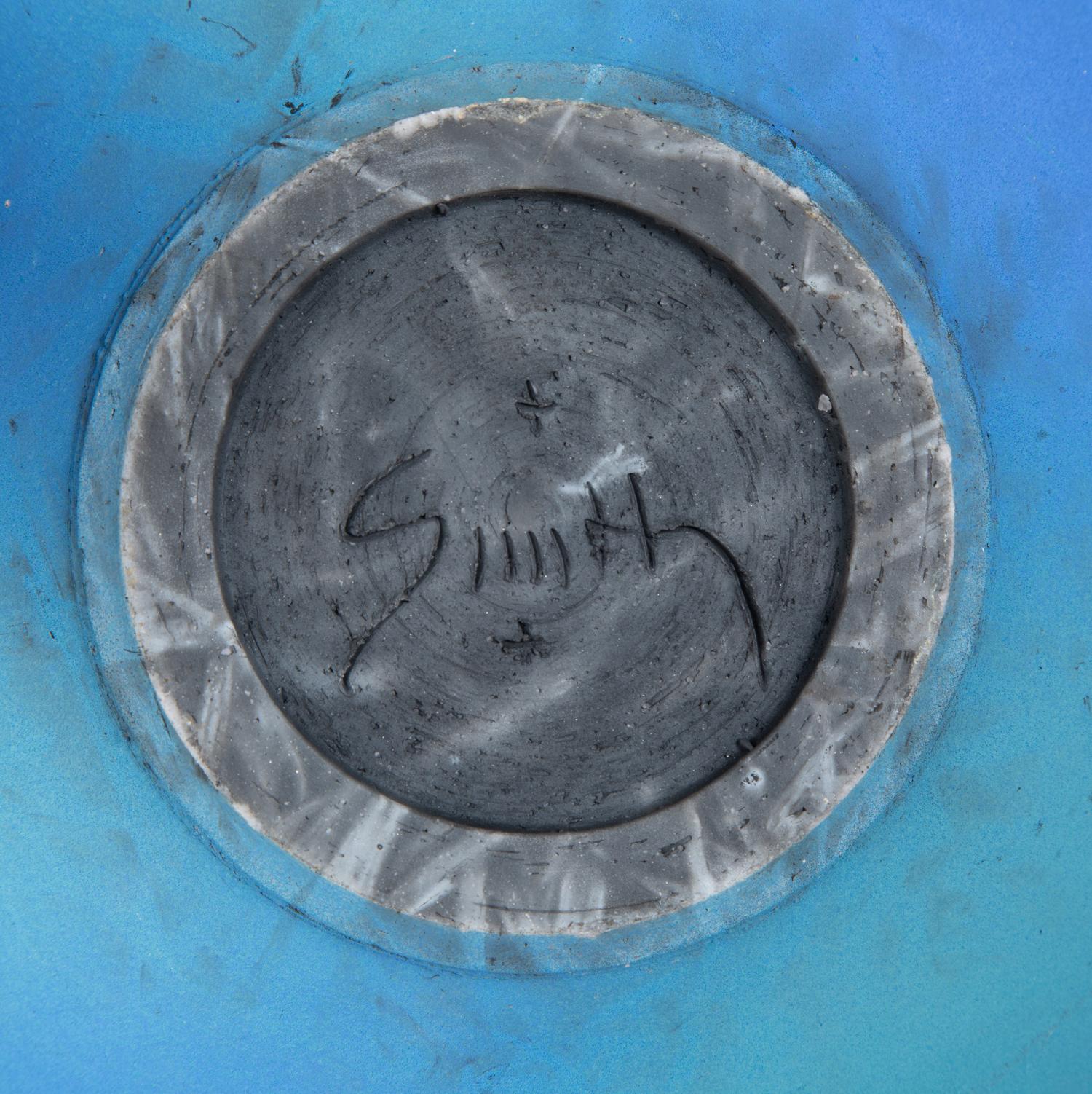 Blue Earthenware Vessel