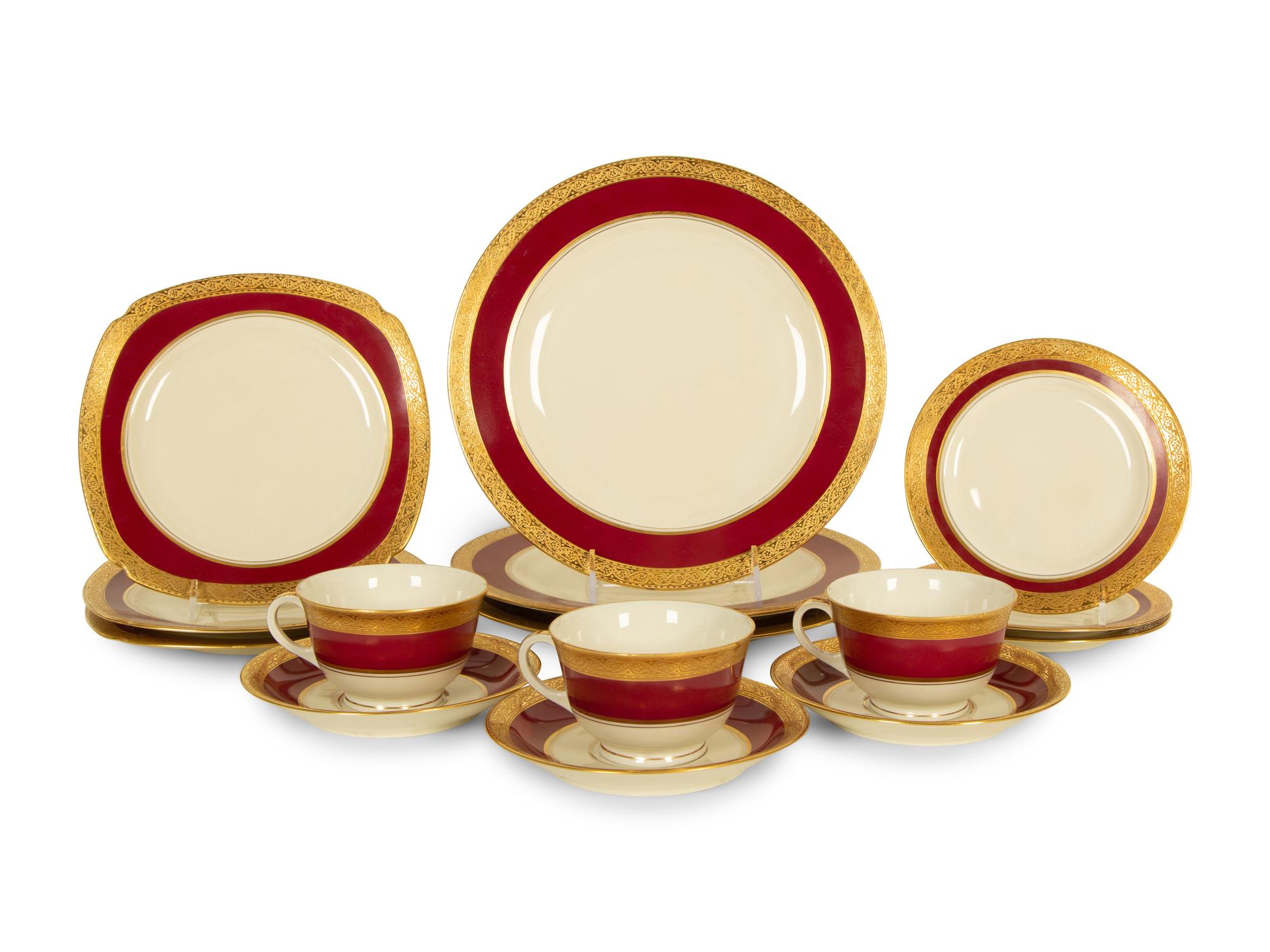 A Czech Porcelain Dinner Service