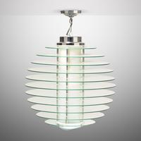 Three hanging lamps, model 0024, designed 1933, present lot c. 2000 Fontana Arte, Italy