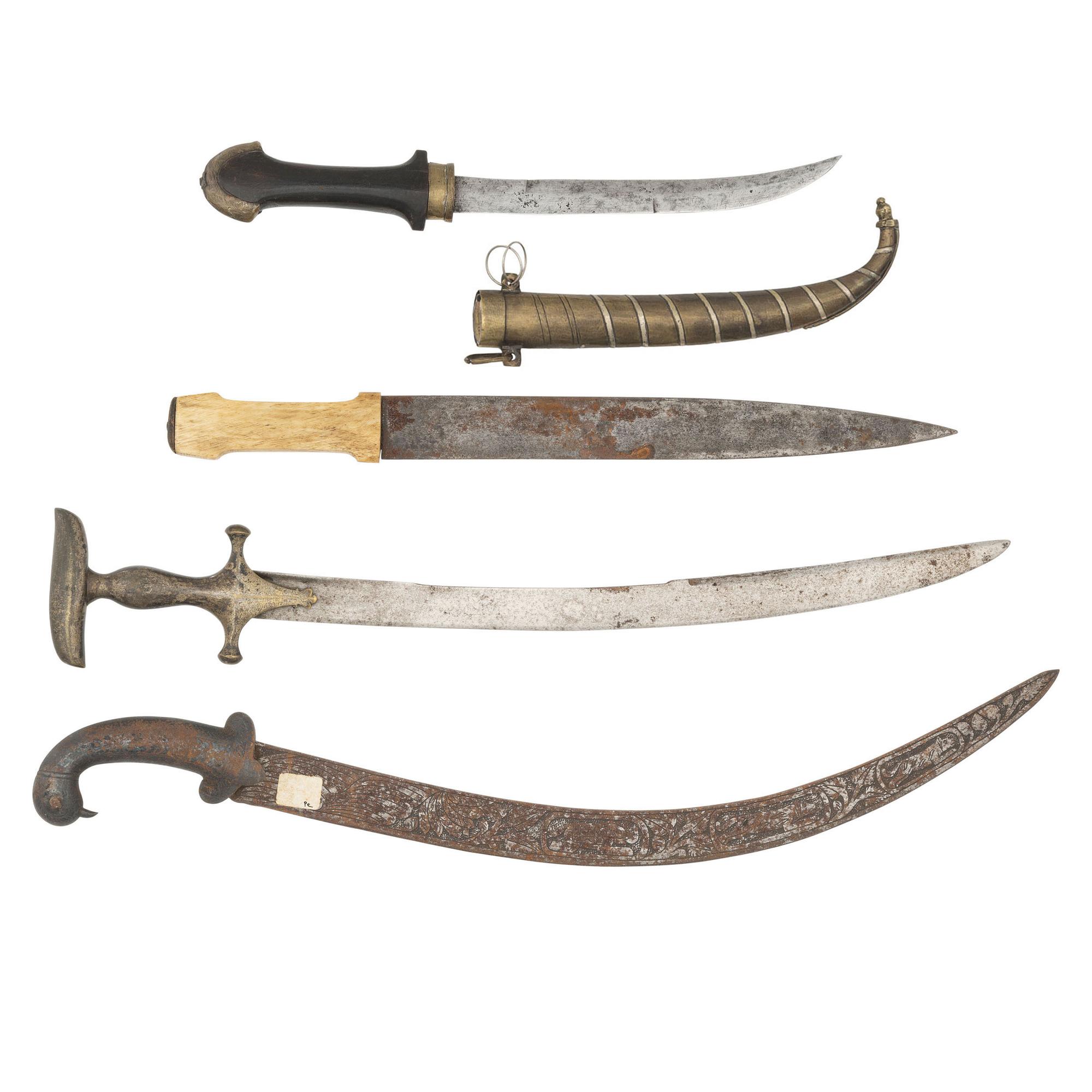 Lot of 4 Islamic Edged Weapons
