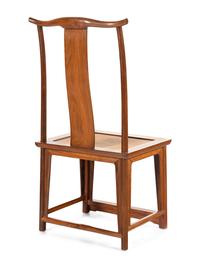 A Pair of Chinese Softwood Lamphanger Side Chairs, Dengguayi
