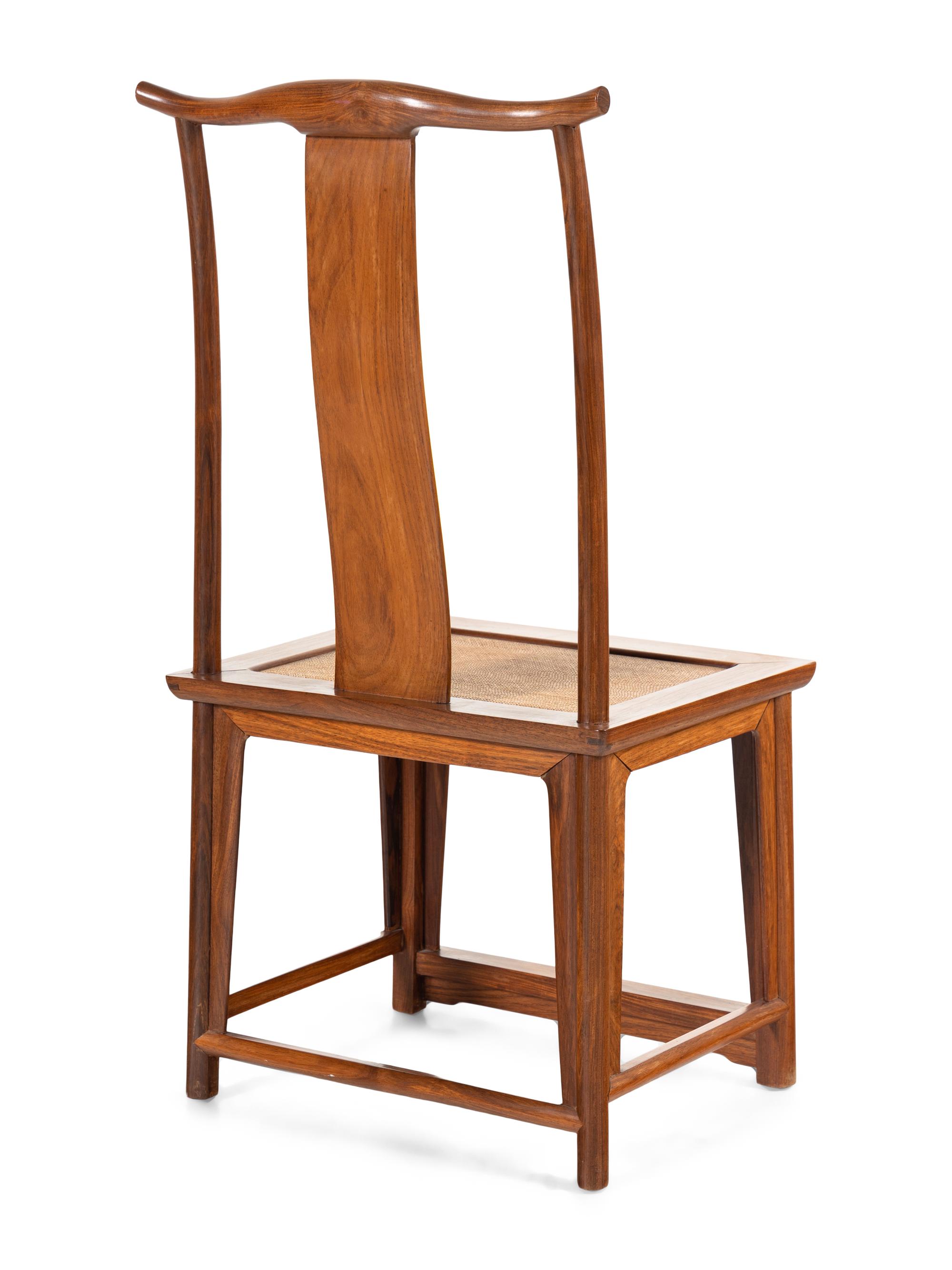 A Pair of Chinese Softwood Lamphanger Side Chairs, Dengguayi