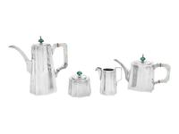 A Cartier Silver Four-Piece Tea and Coffee Service
