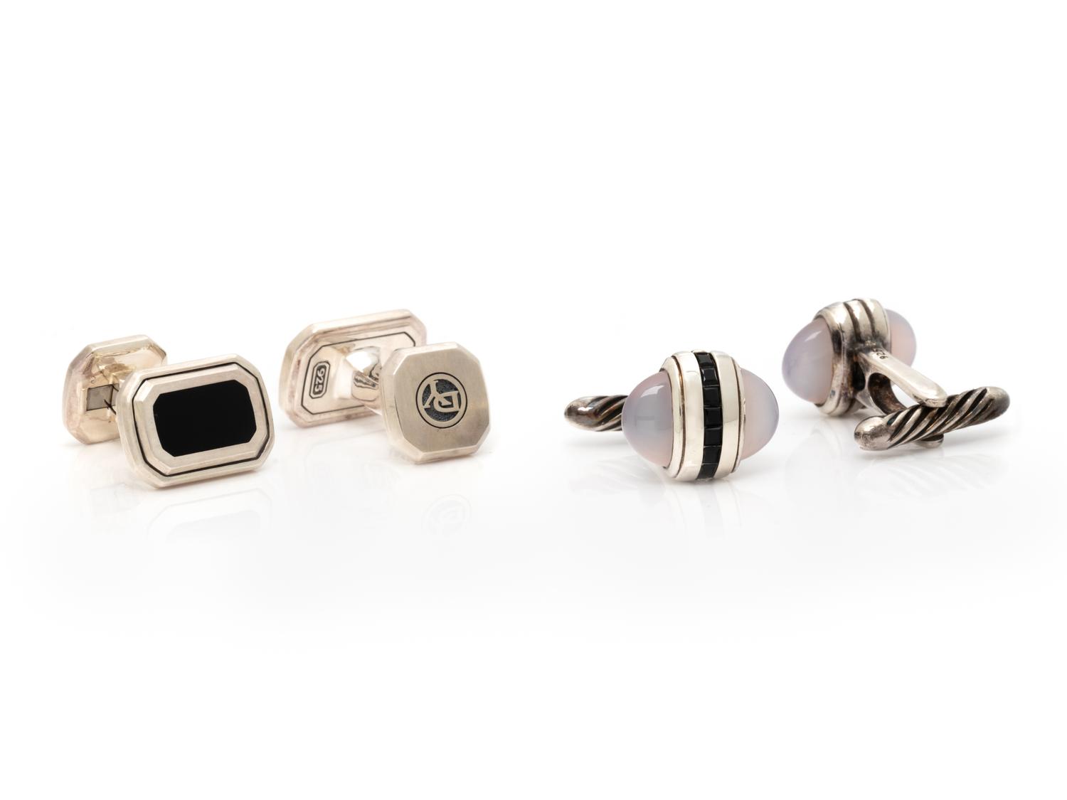 COLLECTION OF DAVID YURMAN CUFFLINKS