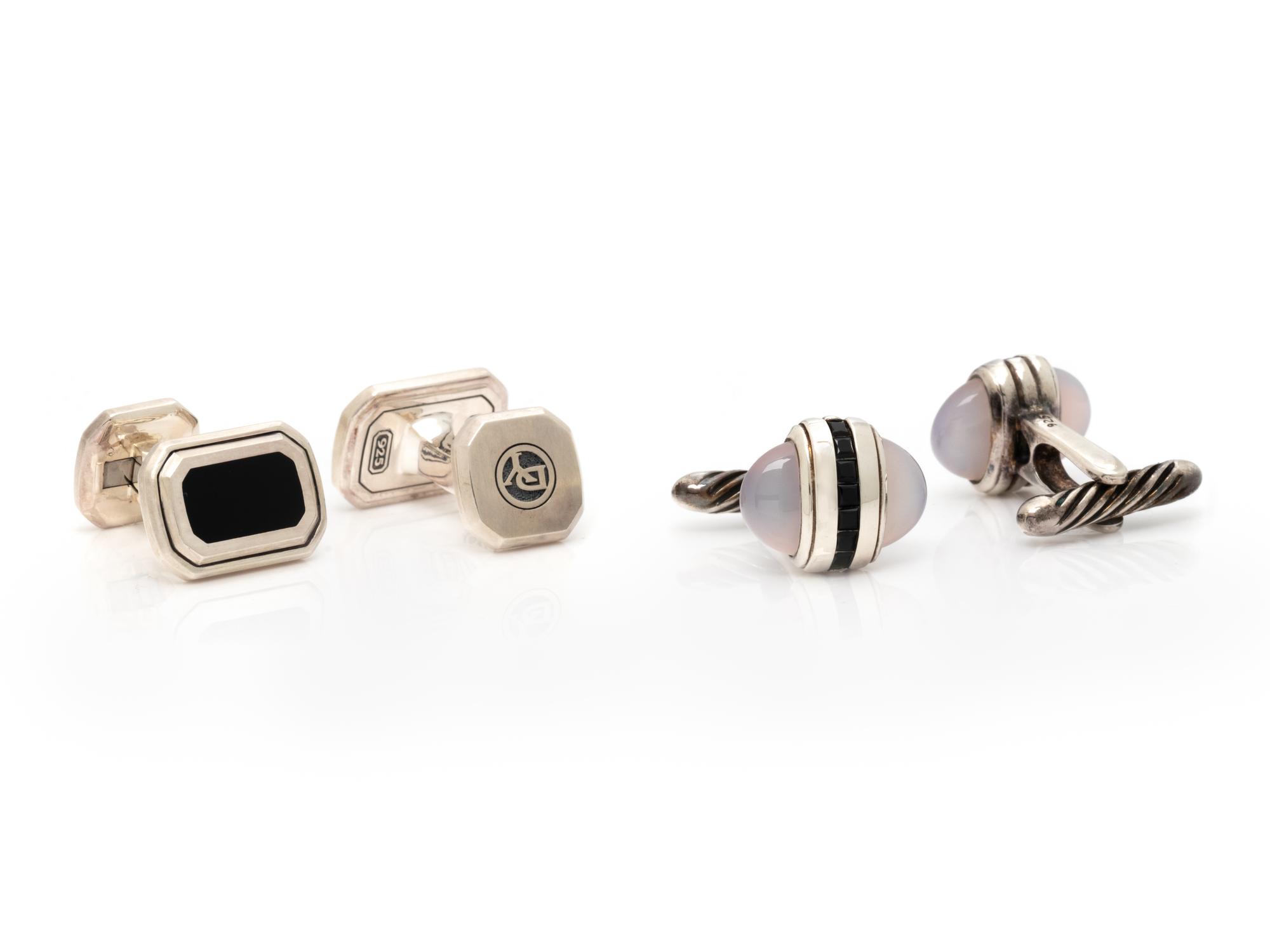 COLLECTION OF DAVID YURMAN CUFFLINKS