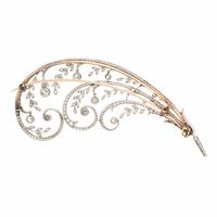 Edwardian, Diamond and Platinum Feather Brooch