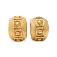 Katy Briscoe, 'E2', Yellow Gold Earrings