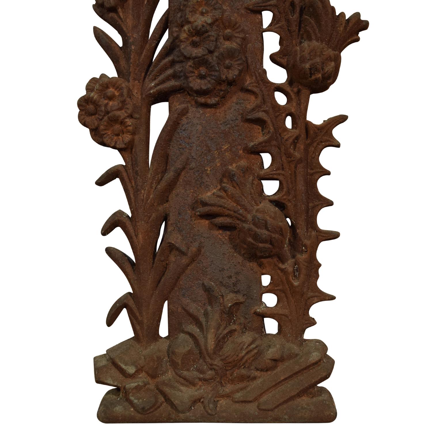 A Cast Iron Crucifix 26.5" W x 4" D x 44" H — France, Early 20th Century