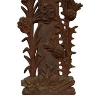 A Cast Iron Crucifix 26.5" W x 4" D x 44" H — France, Early 20th Century