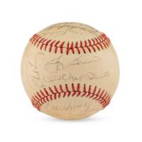 A 1962 New York Yankees Team Signed Autograph Baseball (Beckett Authentication Services Letter of Authenticity)