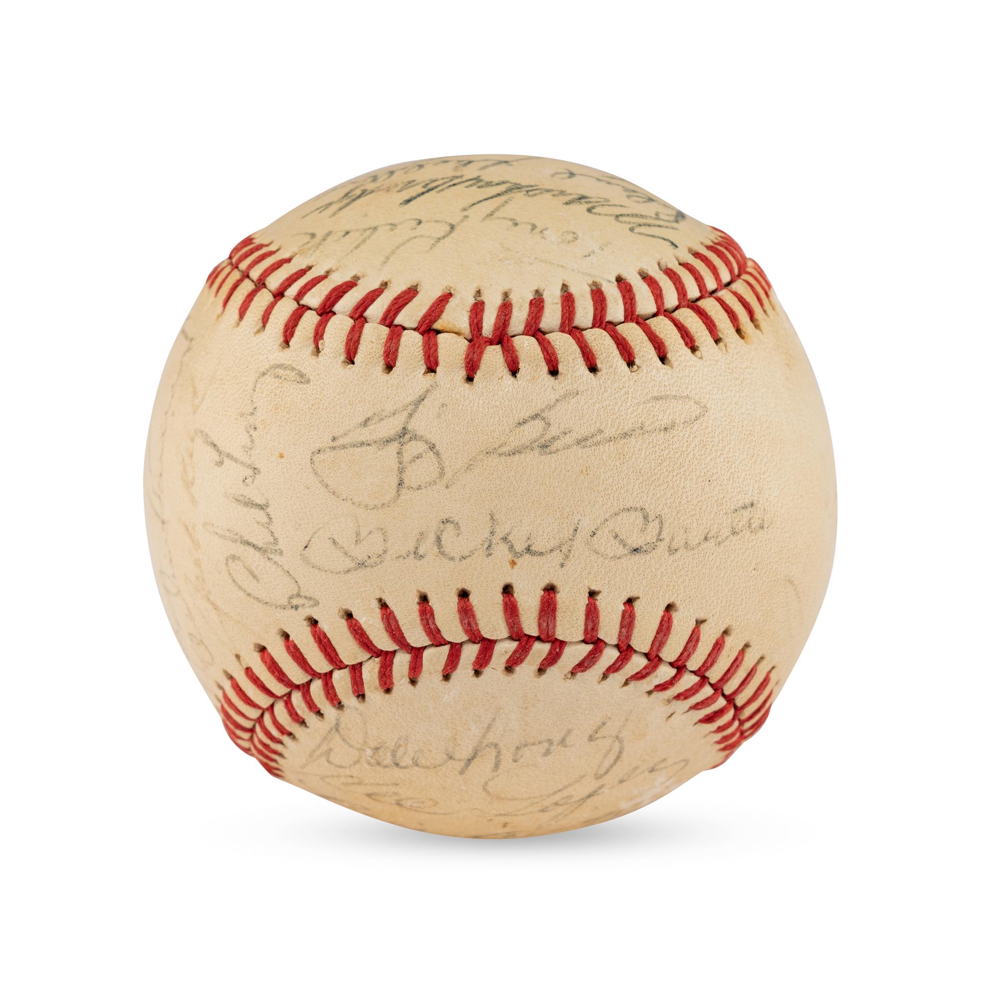 A 1962 New York Yankees Team Signed Autograph Baseball (Beckett Authentication Services Letter of Authenticity)