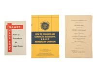 [CIVIL RIGHTS]. A collection of pamphlets, forms, and other ephemera related to the NAACP.