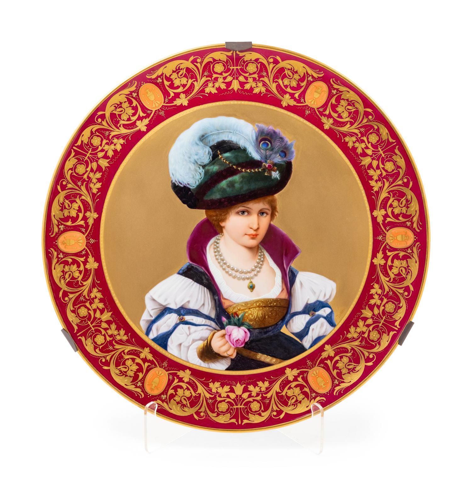 A Vienna Porcelain Charger