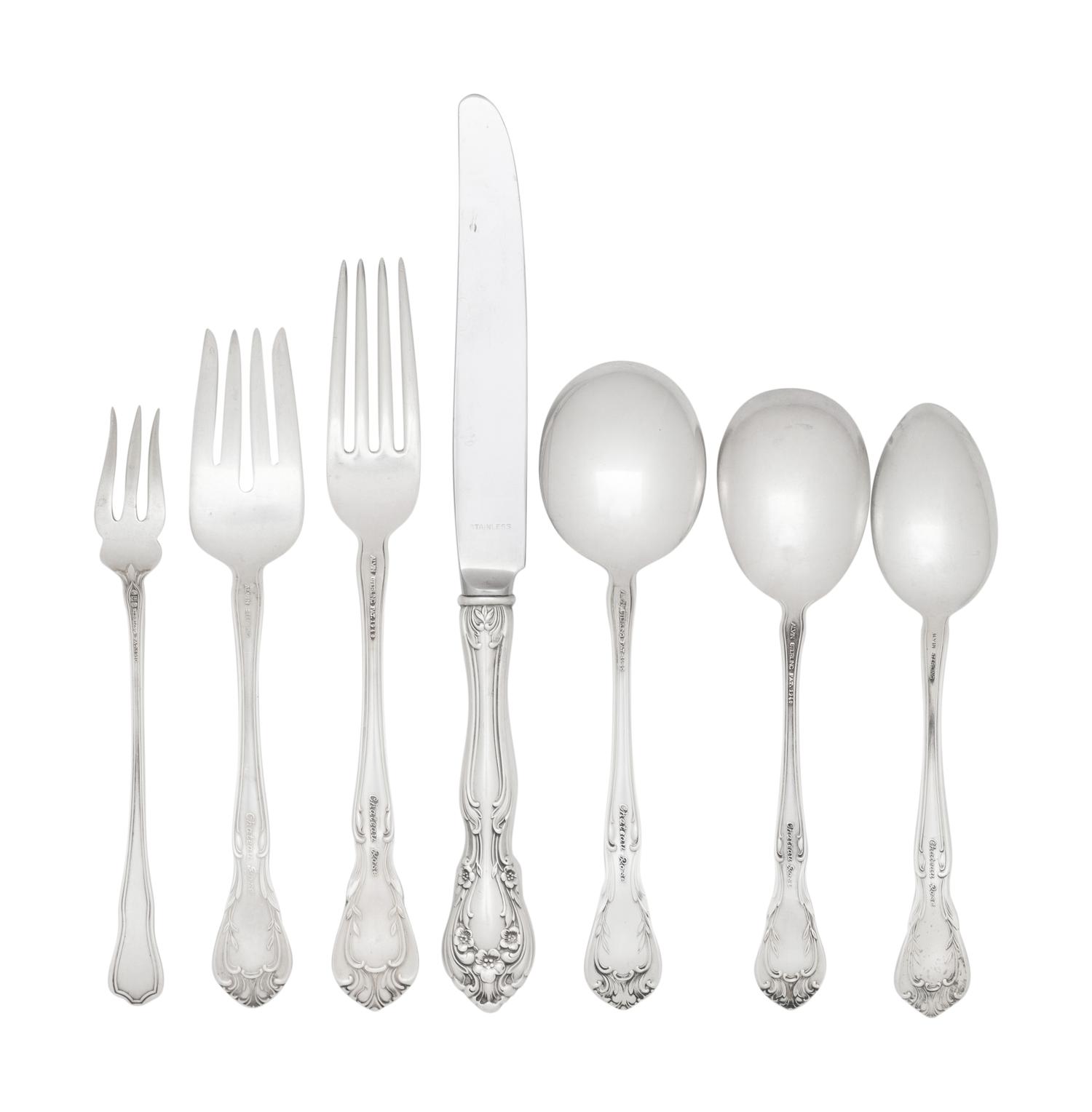 An American Silver Flatware Service