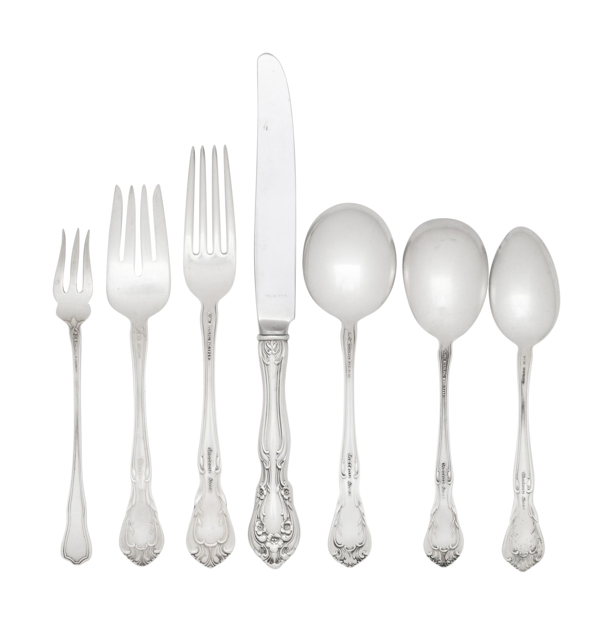 An American Silver Flatware Service