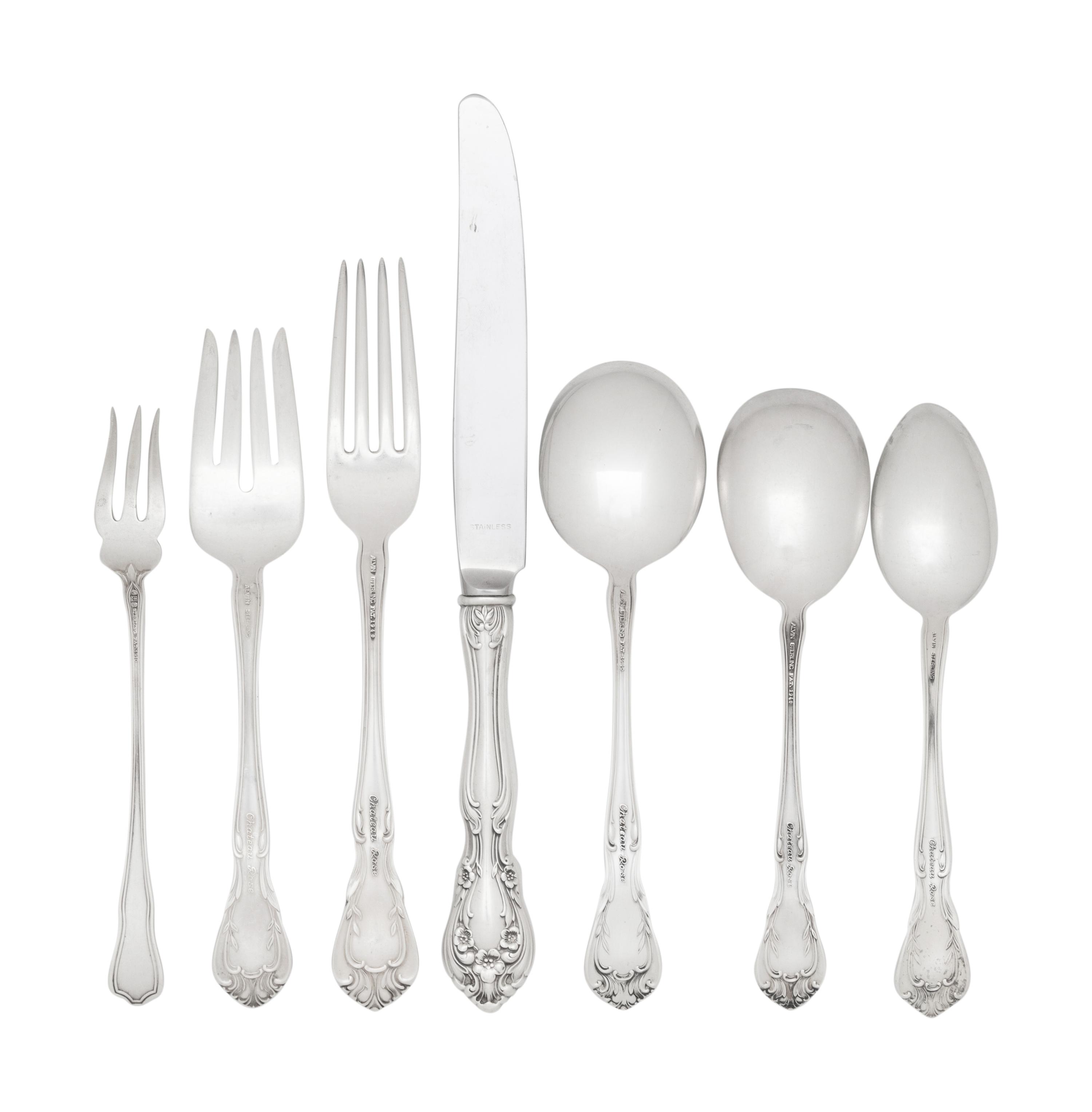 An American Silver Flatware Service
