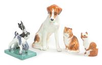 Four Royal Worcester Porcelain Figures Height of tallest 7 1/4 inches. — 20TH CENTURY