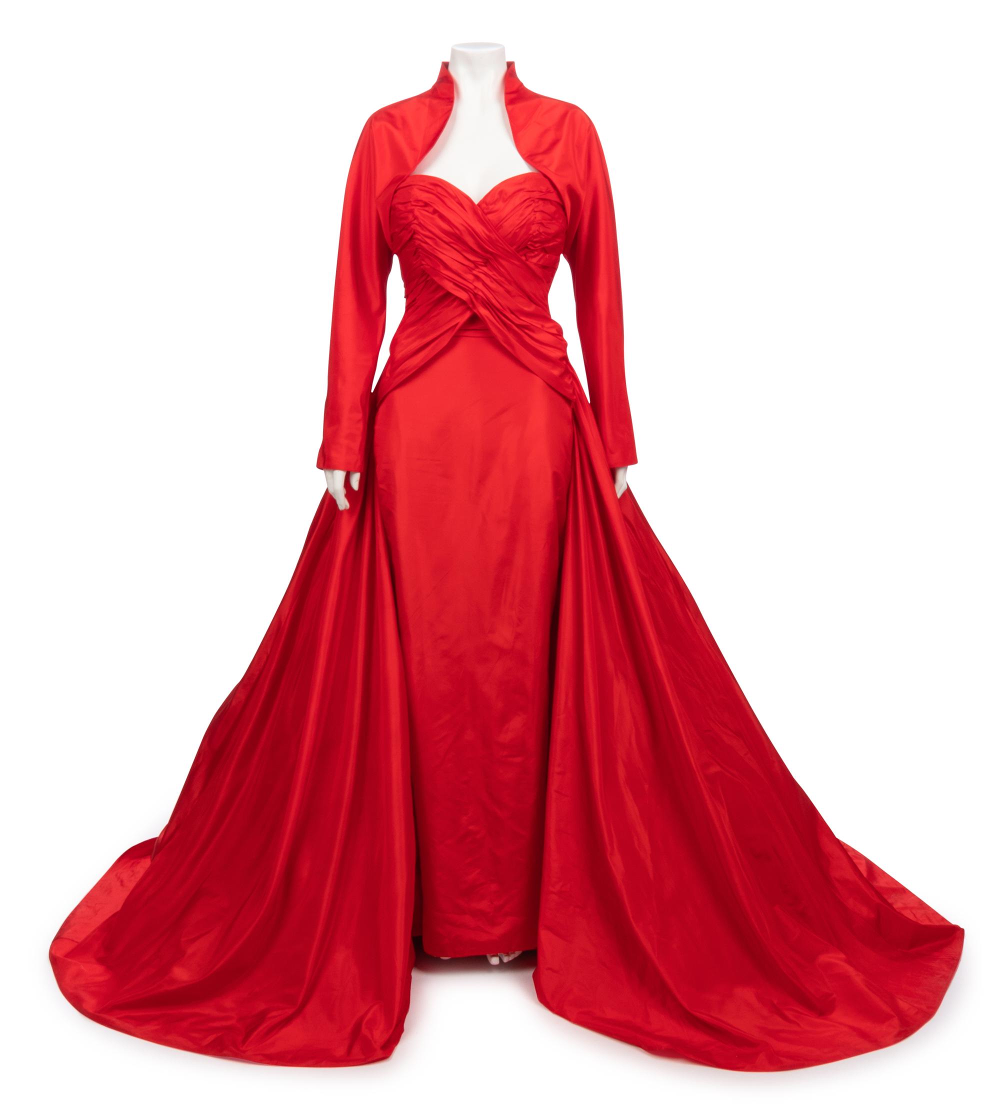 Fendi Red Evening Dress with Bolero, 2000-10s