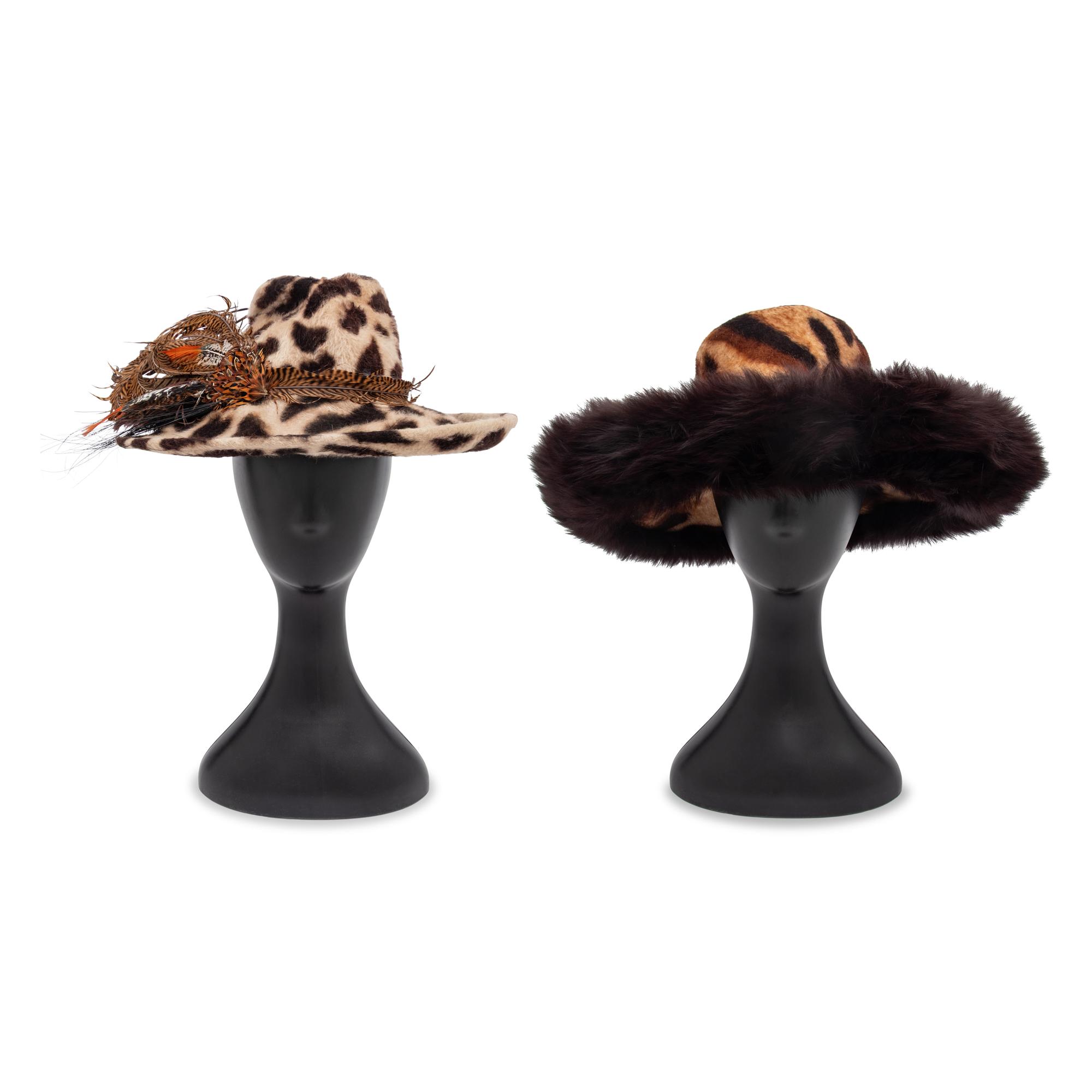 Two Kokin Hats, Previously Owned by Eunice Johnson; Ebony Fashion Fair