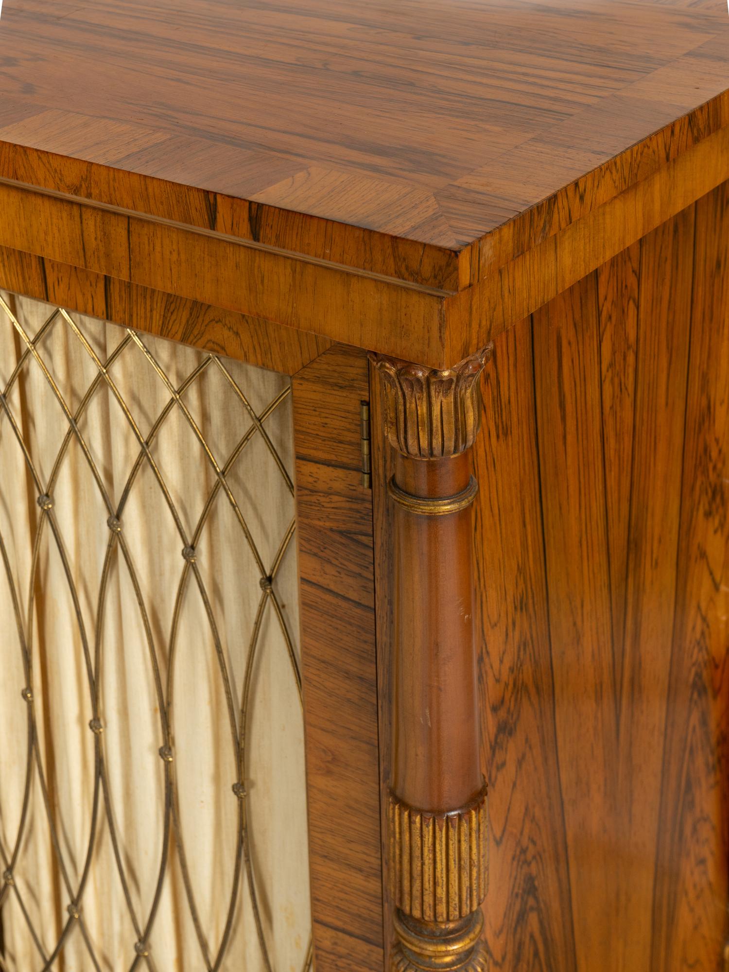 A Baker Regency Style Rosewood Chiffonier