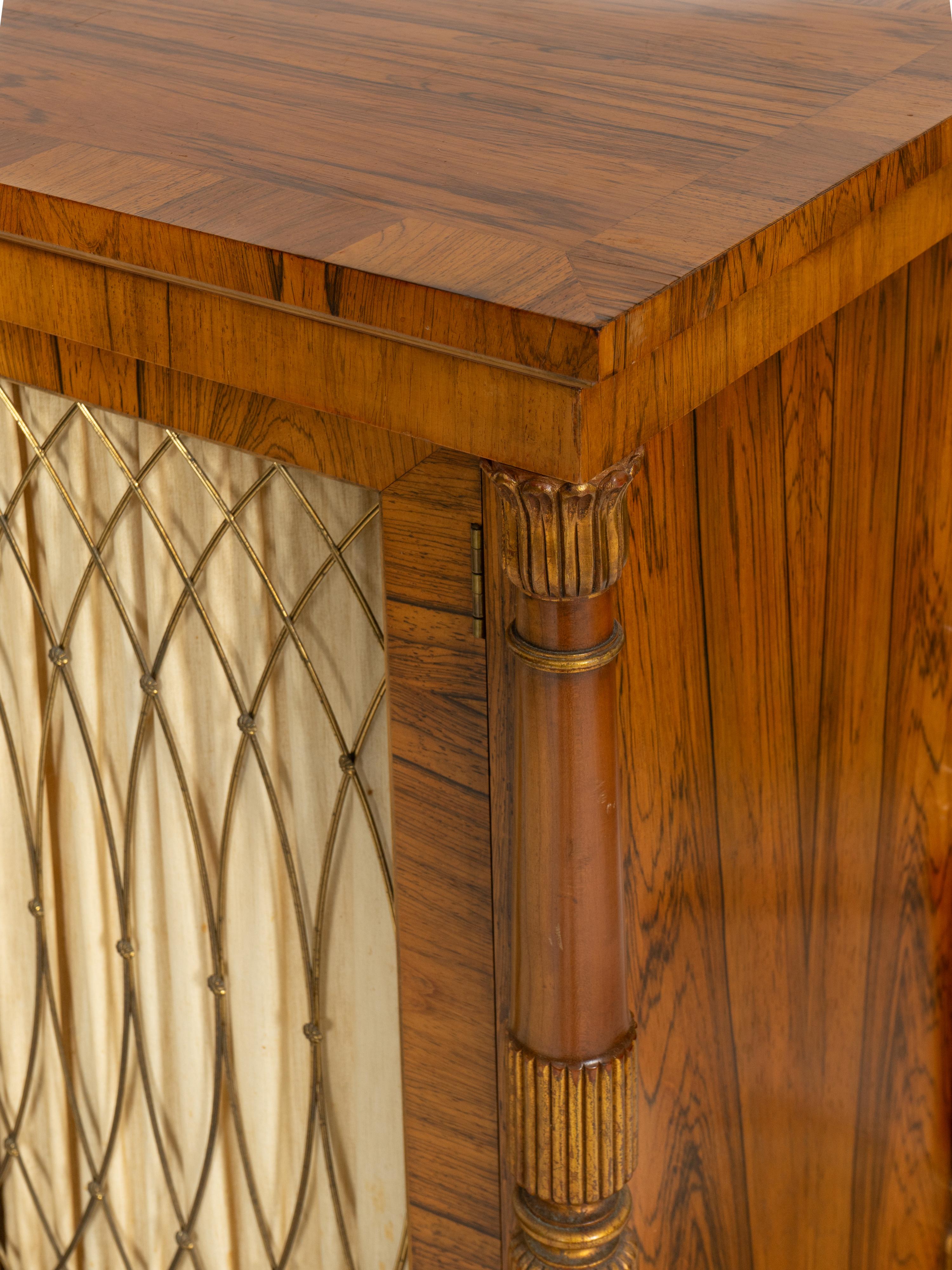A Baker Regency Style Rosewood Chiffonier