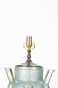 An Art Deco Style Cast Metal Urn Mounted as a Lamp — 20TH CENTURY