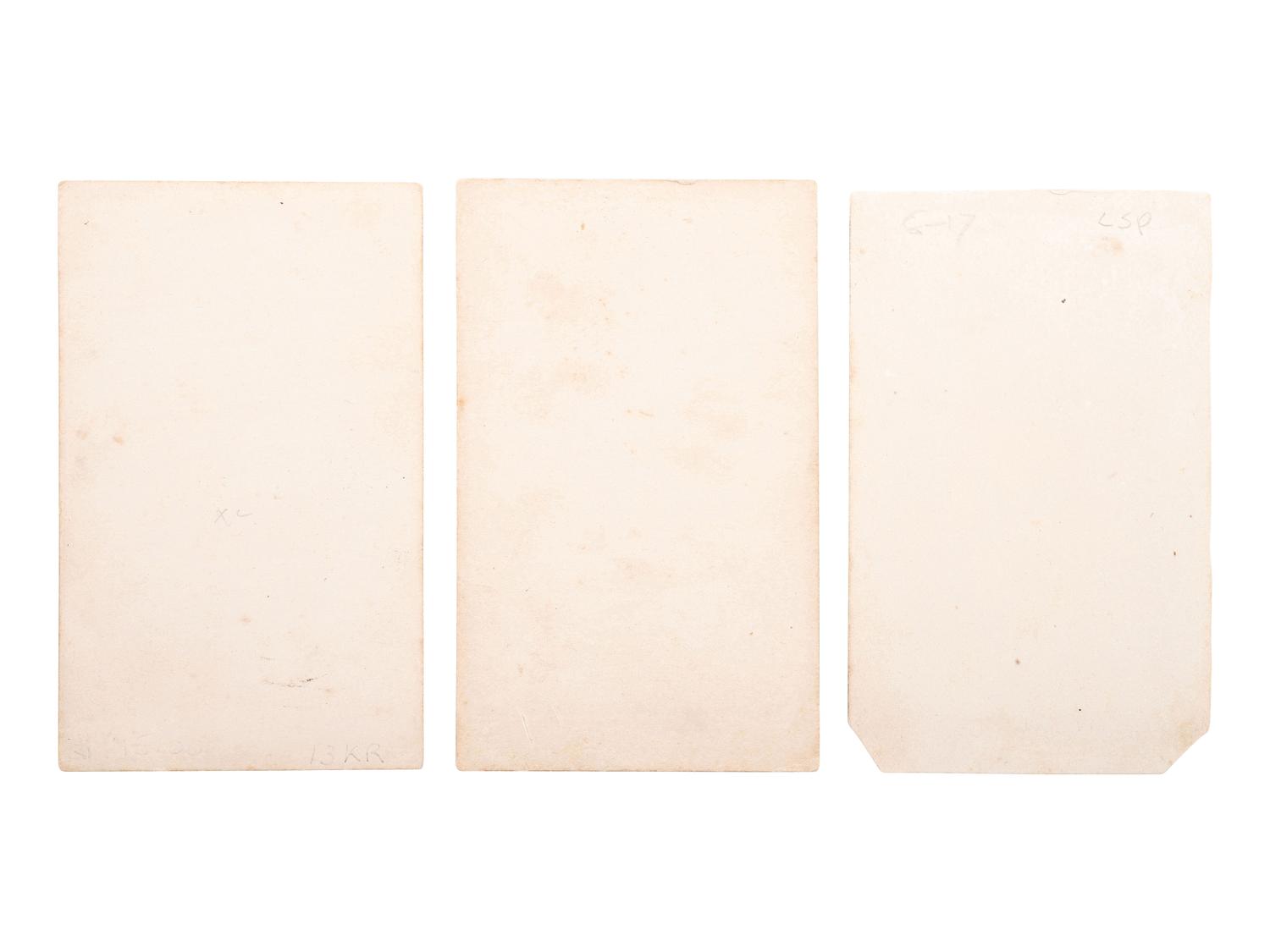 [LINCOLN, Abraham (1809-1865)]. A group of 3 CDVs of John Wilkes Booth, comprising: