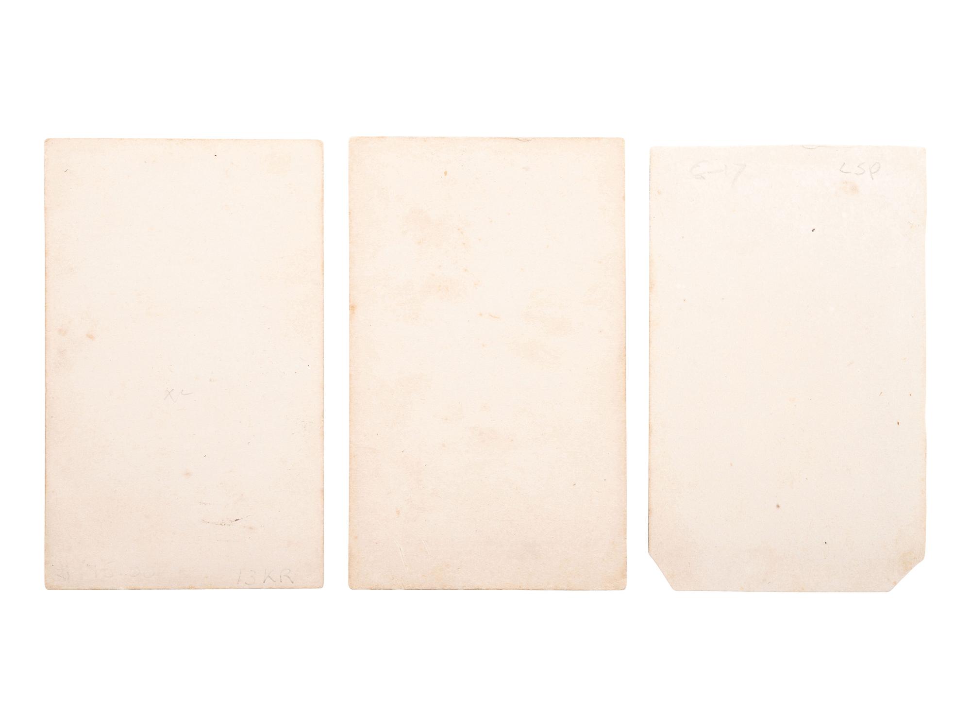 [LINCOLN, Abraham (1809-1865)]. A group of 3 CDVs of John Wilkes Booth, comprising: