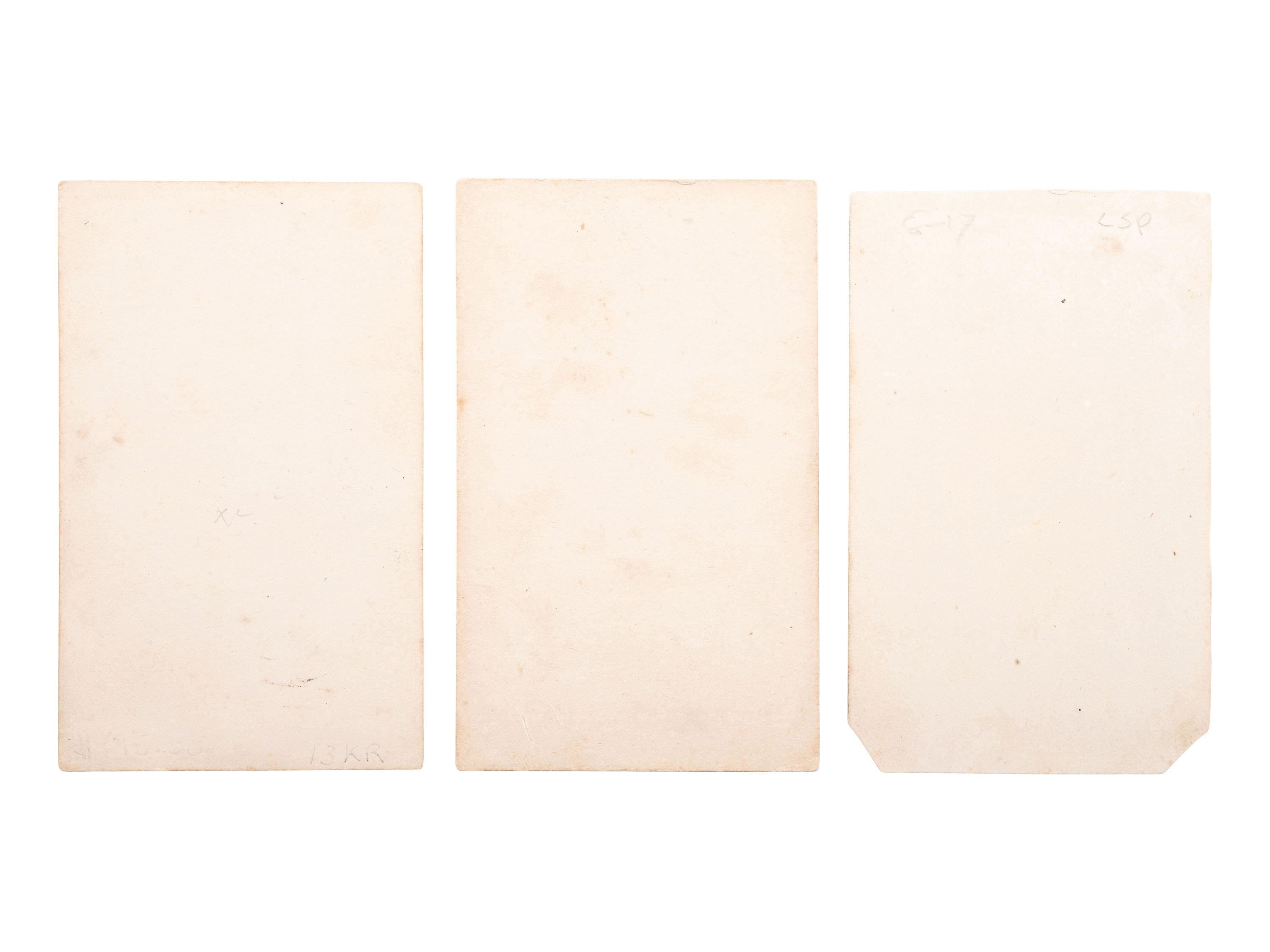 [LINCOLN, Abraham (1809-1865)]. A group of 3 CDVs of John Wilkes Booth, comprising: