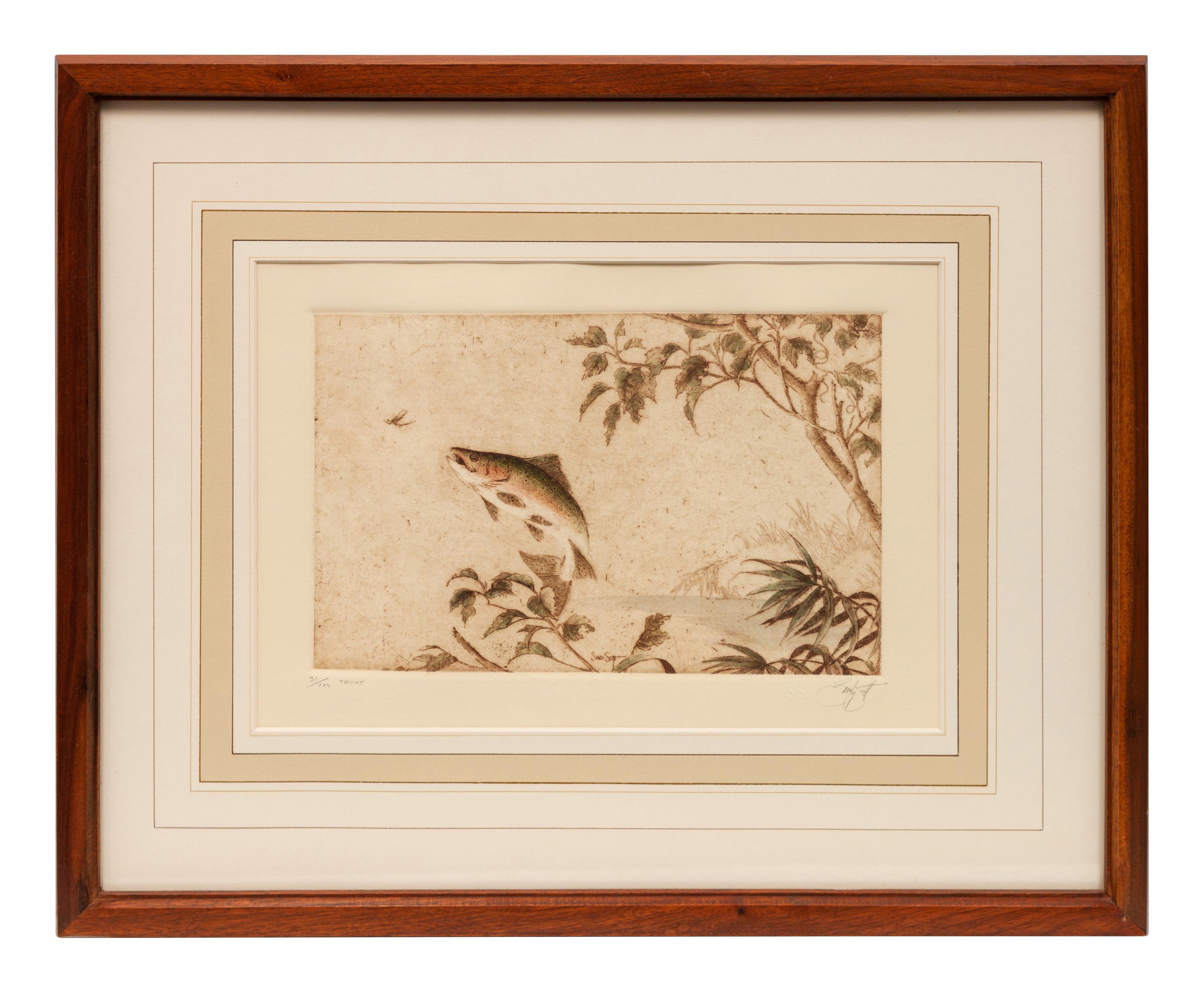 Four Prints: Leftovers , edition 23/100; Trout , edition 31/100; Ruffed Grouse , edition60/100; Pintail Rising, Artist's Proof